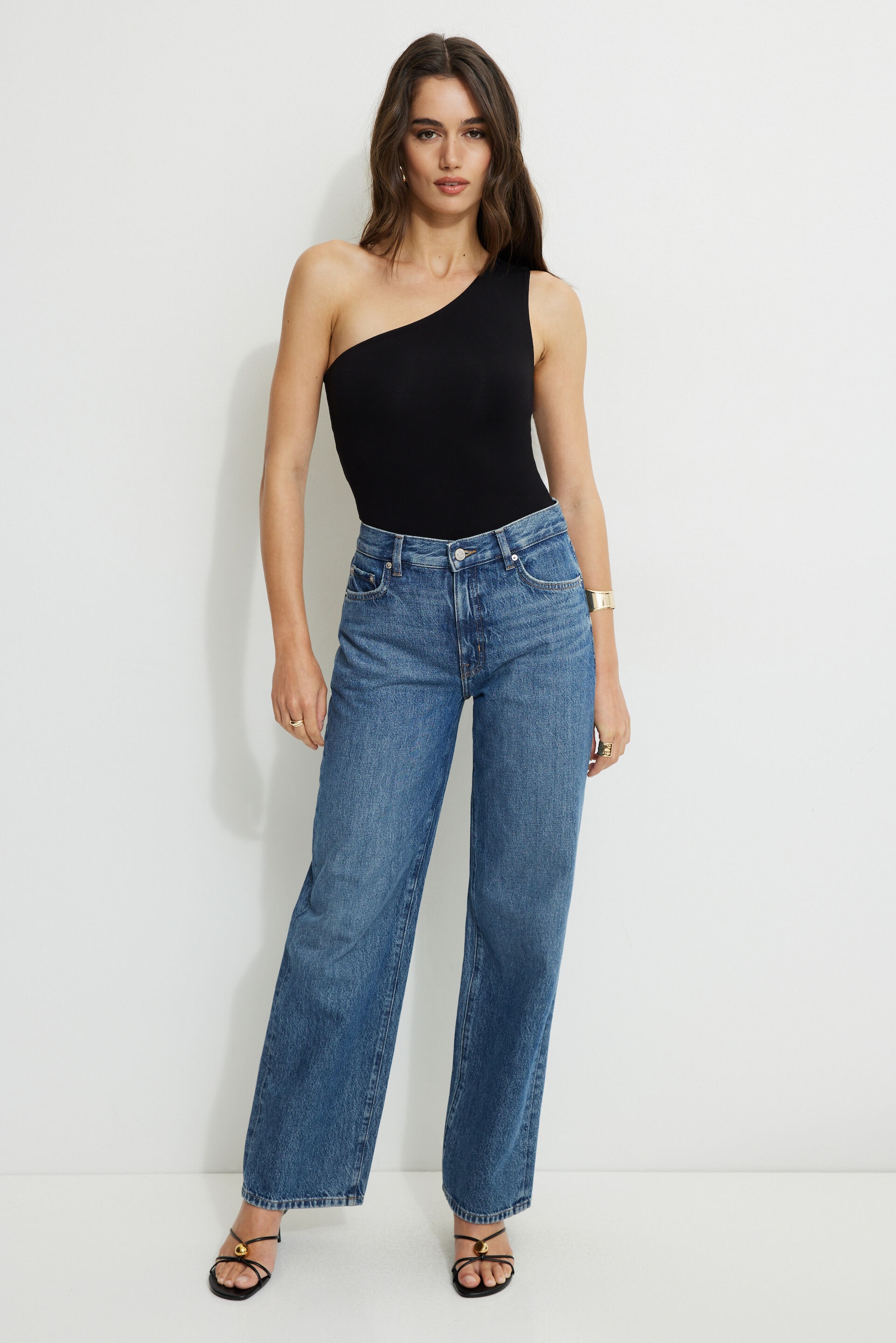 Single Shoulder Jersey Bodysuit