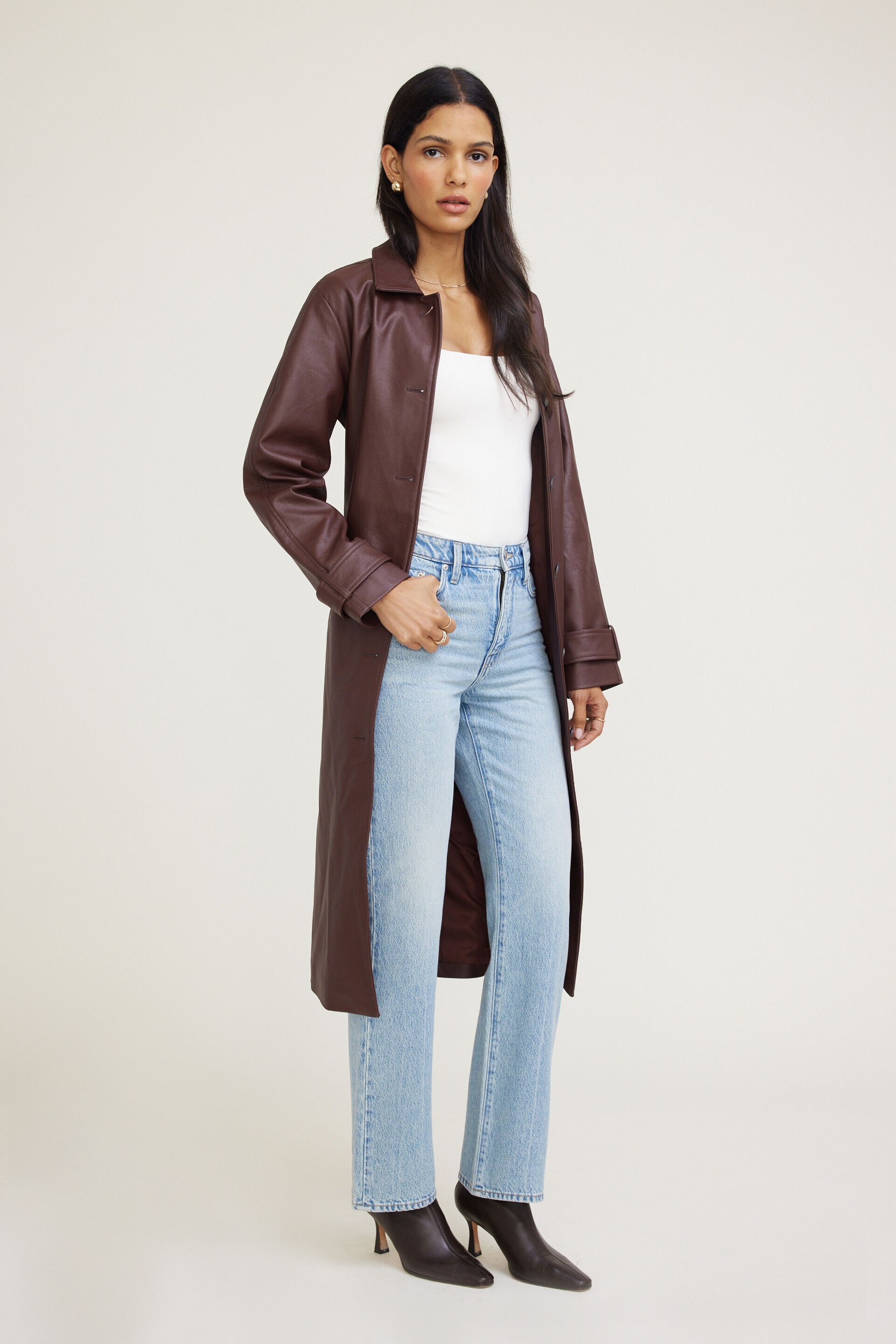 Cara High Rise Straight Leg Jeans