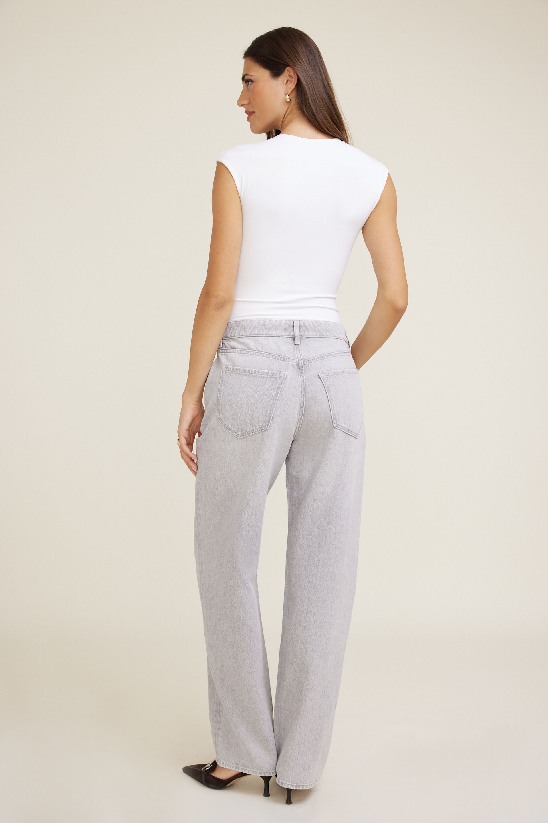 Mika Mid Rise Relaxed Straight Leg Jeans