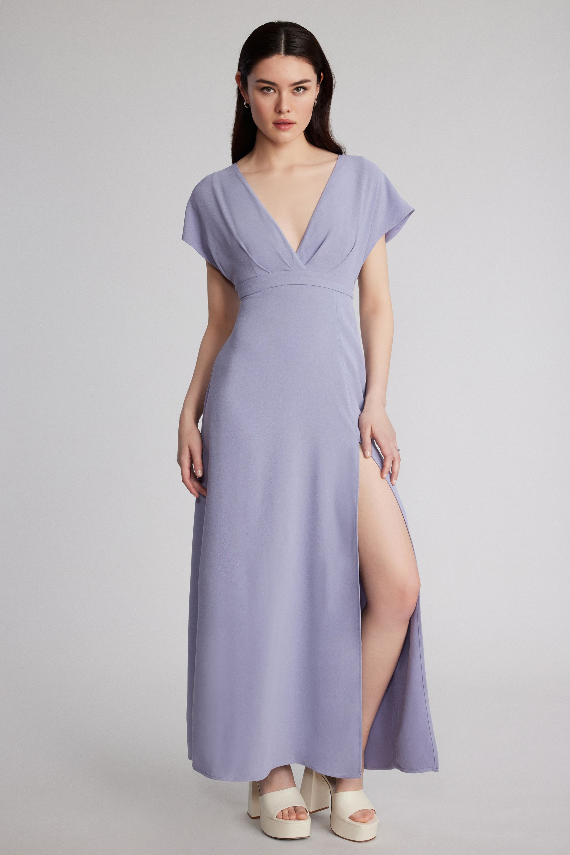 Robe cache-cœur maxi