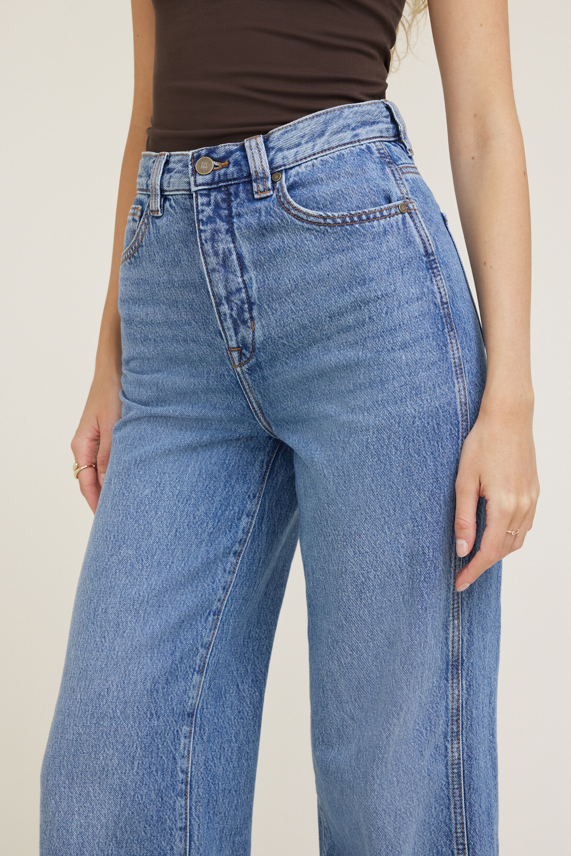 Lennon Ultra High Rise Wide Leg Column Jeans