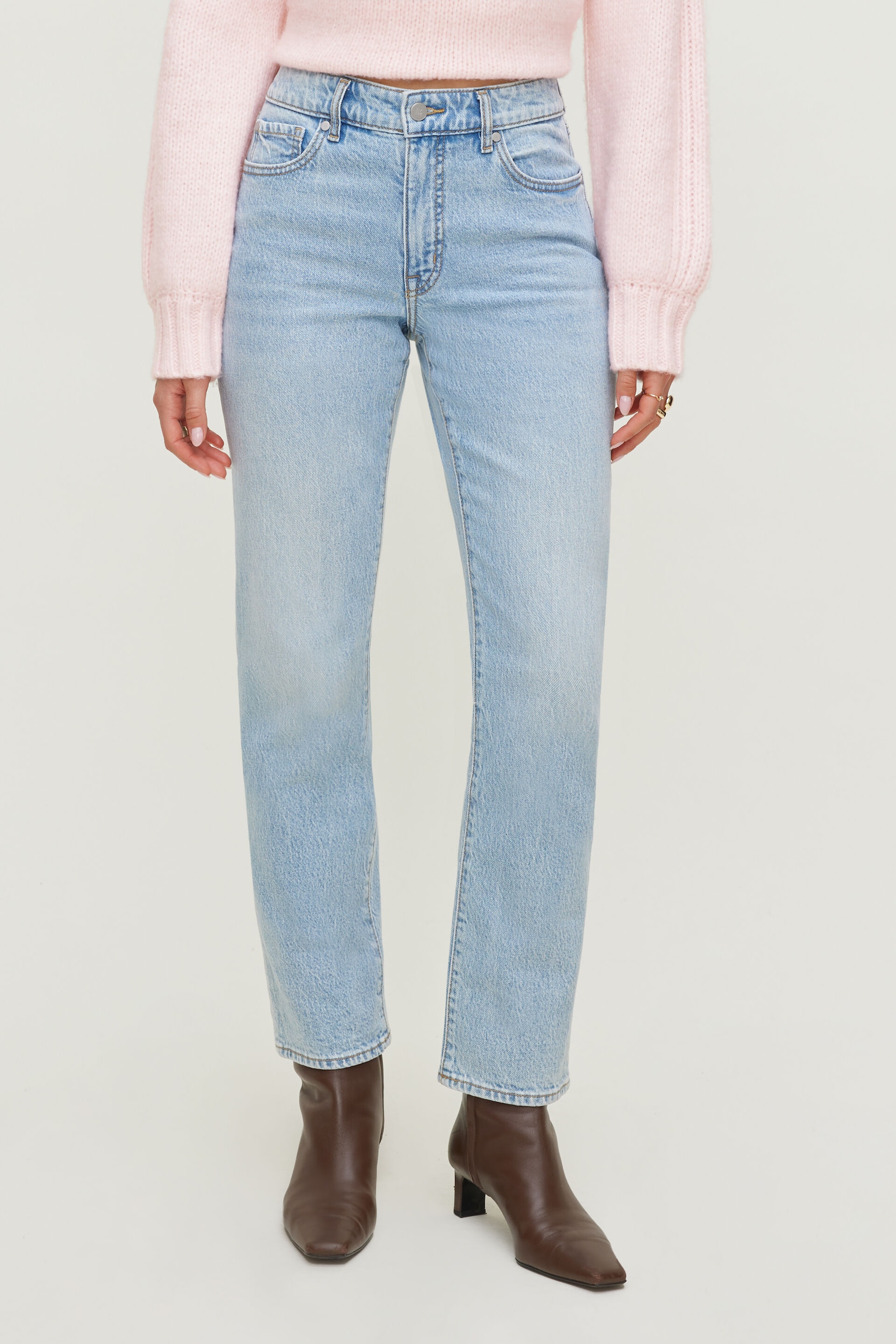 Frenchie High Rise Slim Leg Jeans