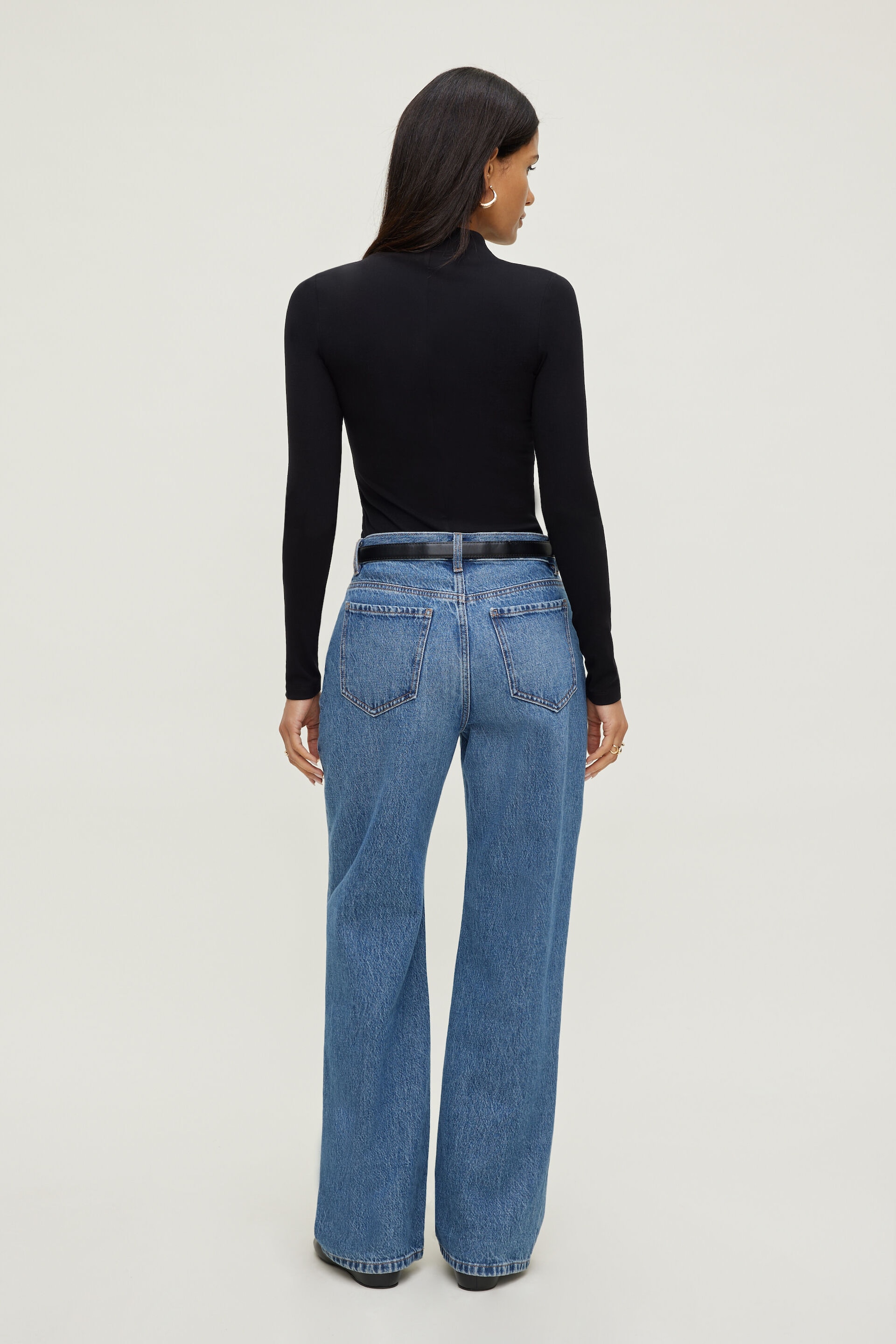 Mock Neck Long Sleeve Top