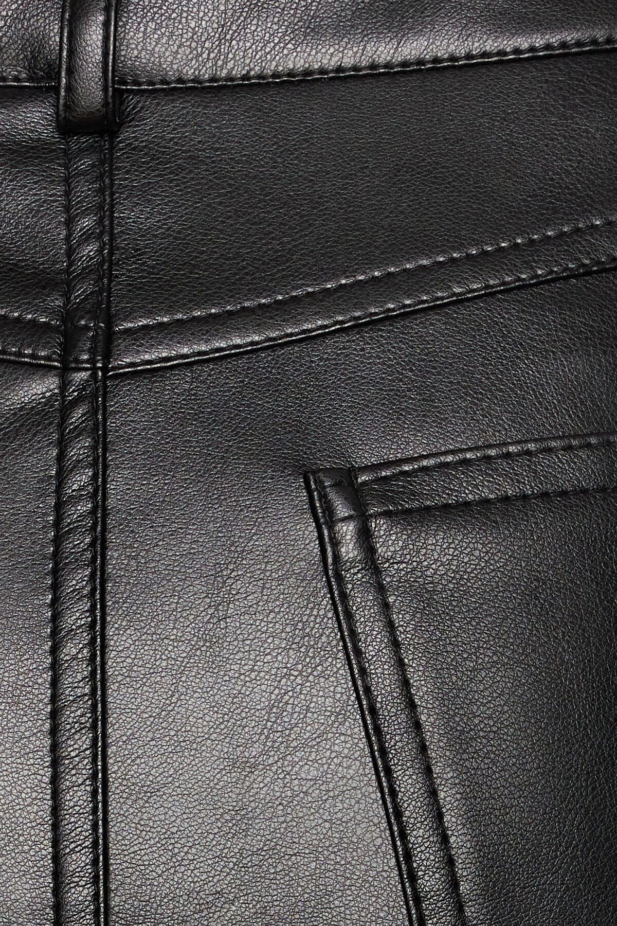 Dynamite Faux Leather Midi Skirt. 5