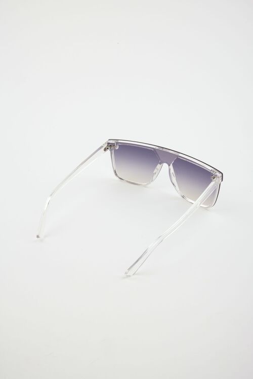 Alternative view # 4 of Dynamite Sunglasses Retro Aviator Sunglasses in Clear & Black 