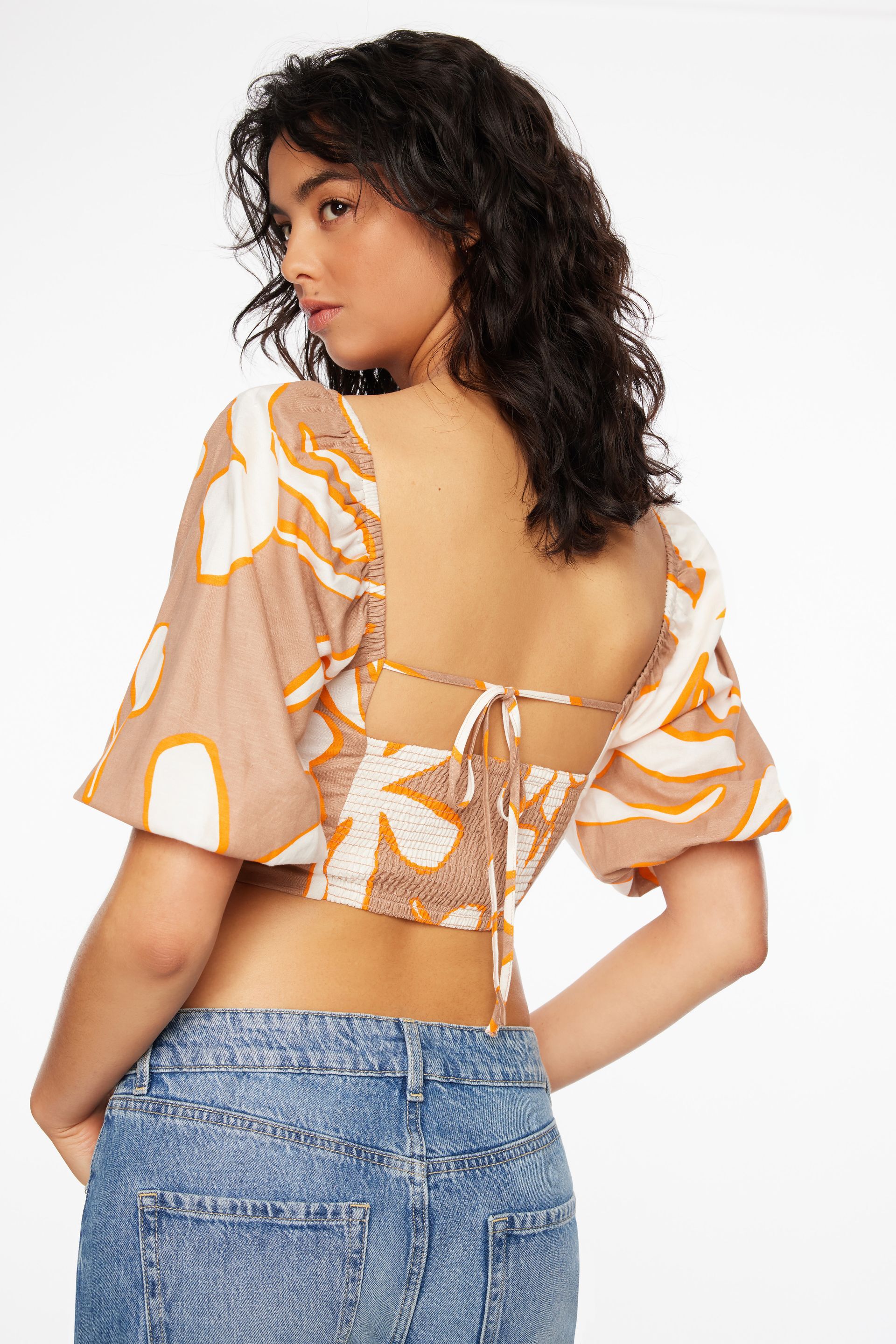 Haut à manches bouffantes Nya