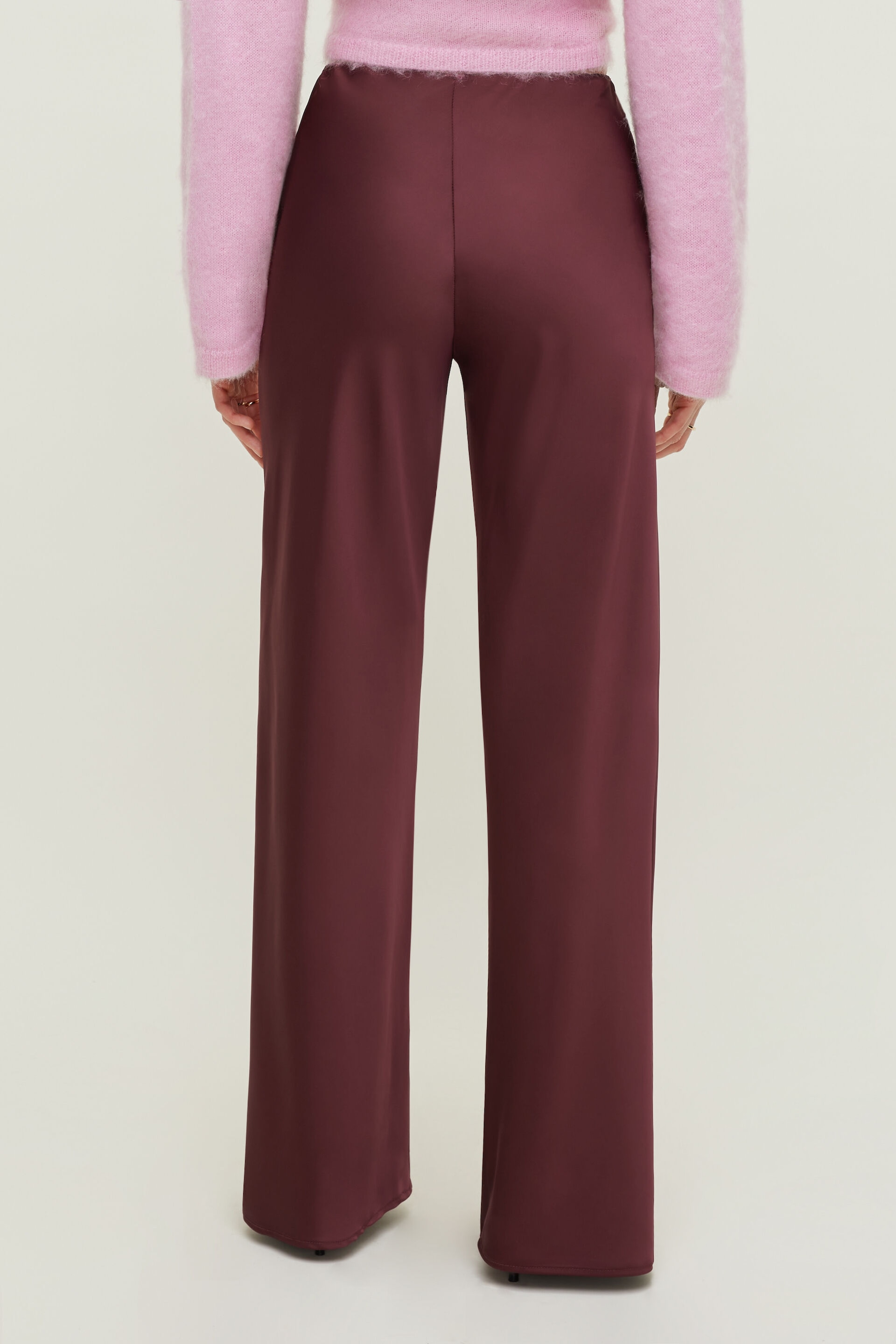 Wide Leg Satin Pants