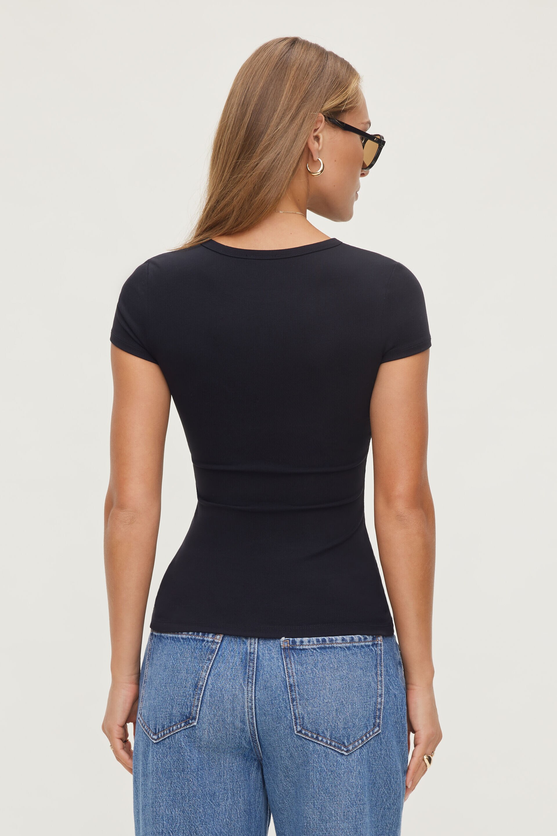 T-shirt à col rond Rumi