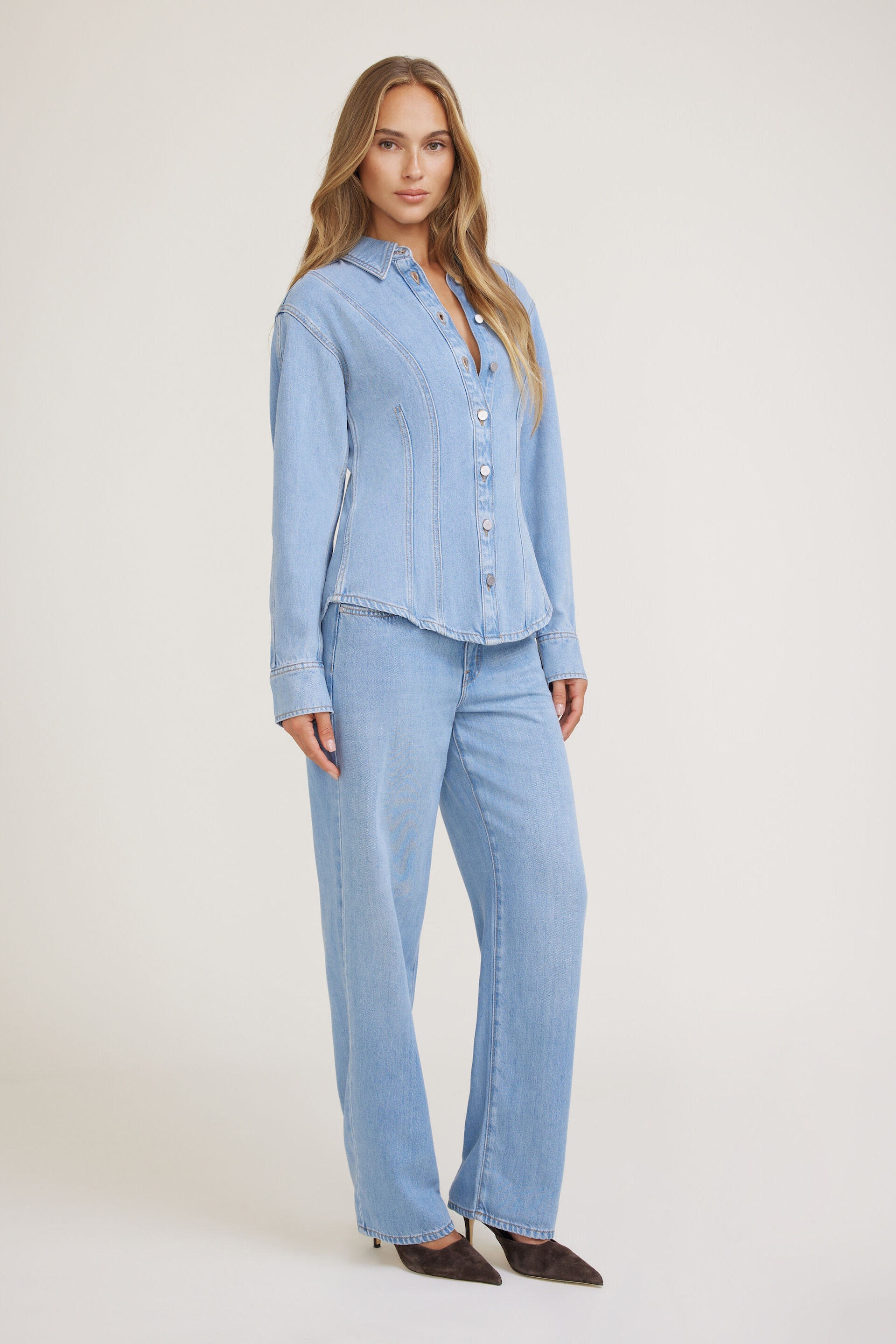 Cinched Tencel™ Denim Shirt