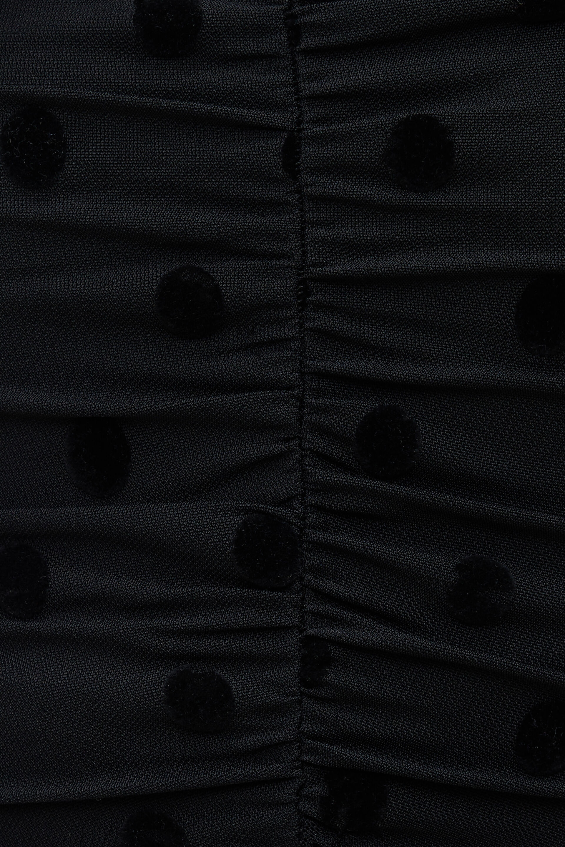 Shirred Polka Dot Tank Top