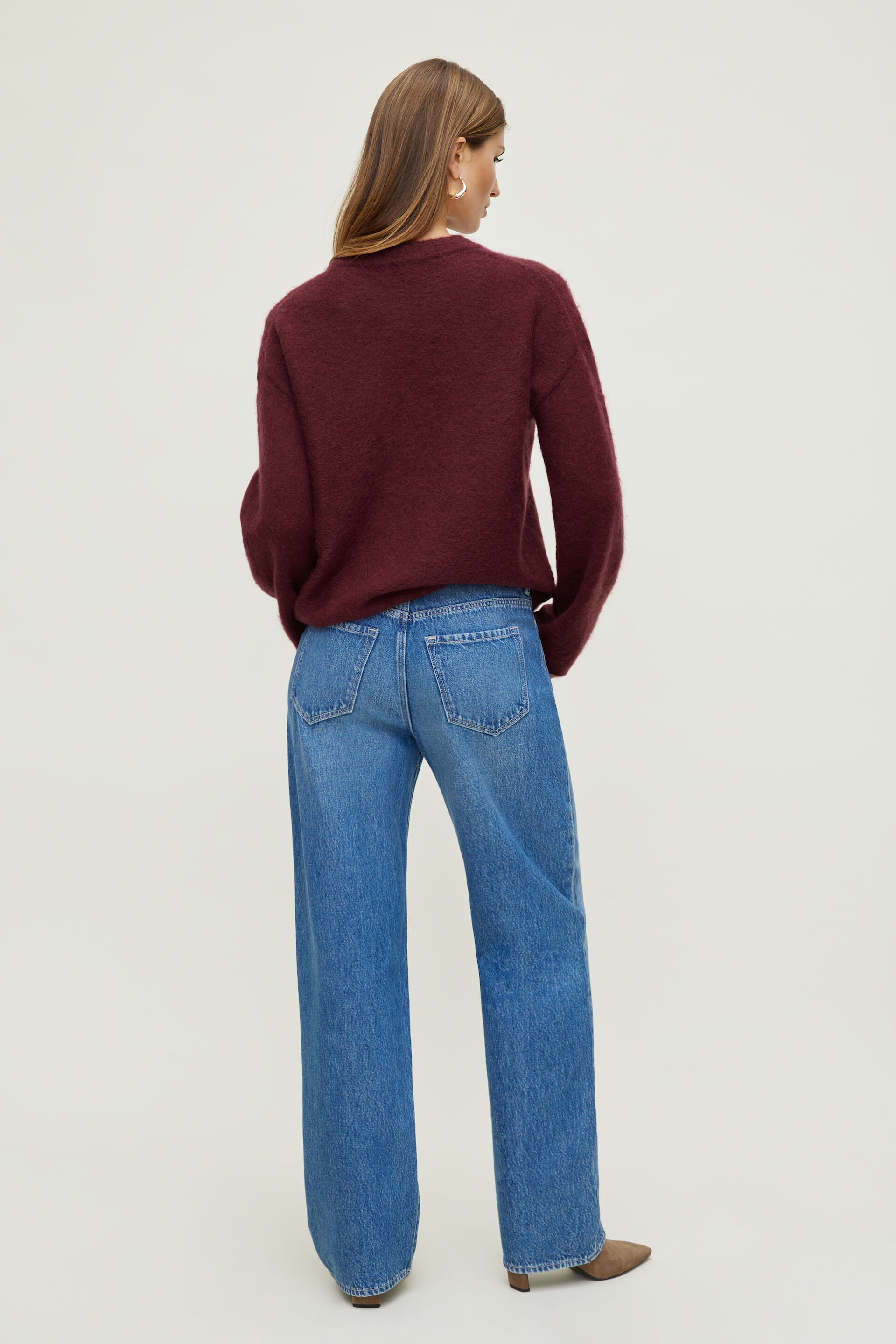 Premium Hairy Mohair Wide Sleeve Sweater