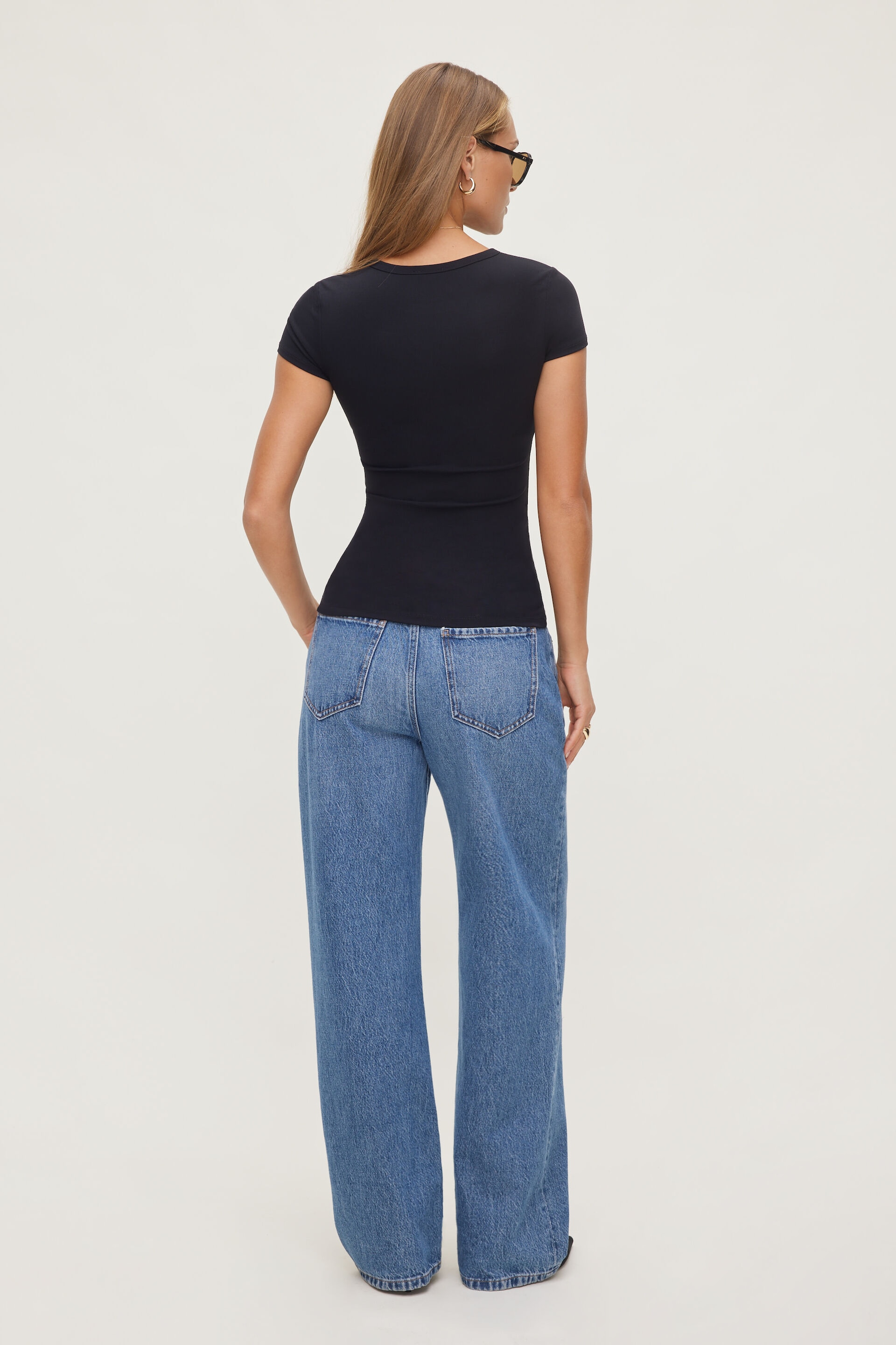 T-shirt à col rond Rumi