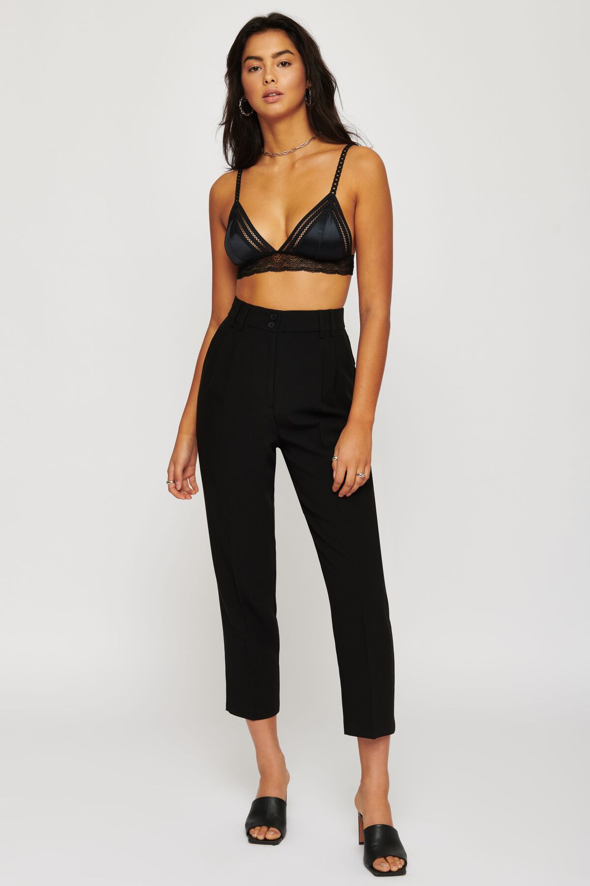 Dynamite Satin Lace Bralette. 4