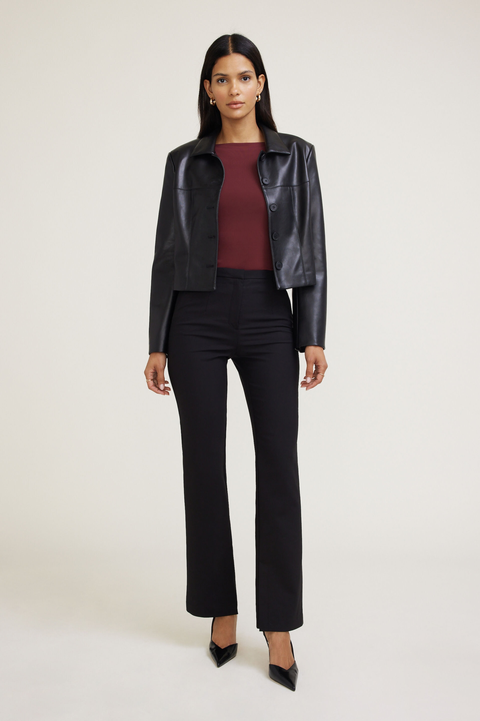 Haut sculptant à manches longues Nola