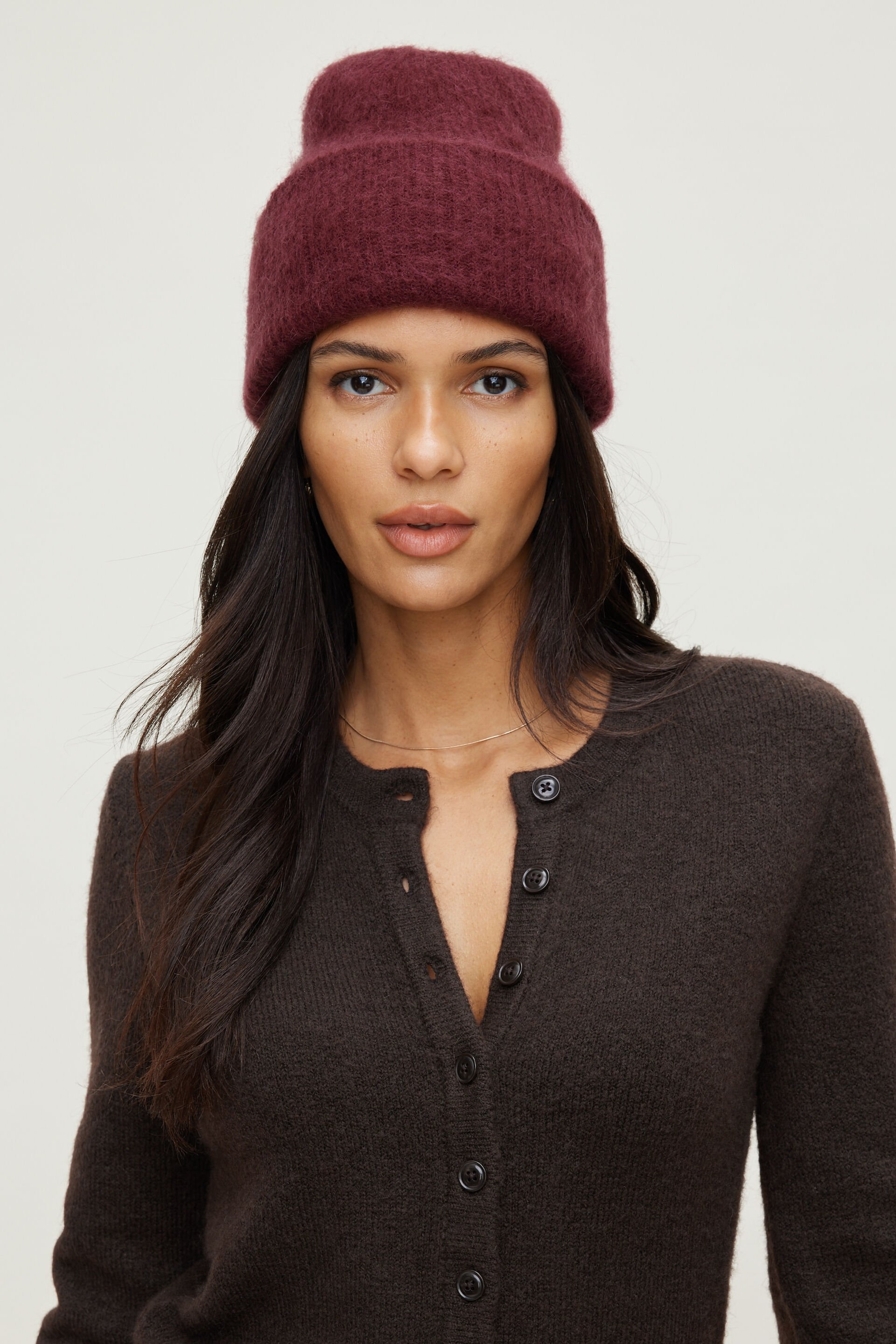 Premium Hairy Mohair Beanie