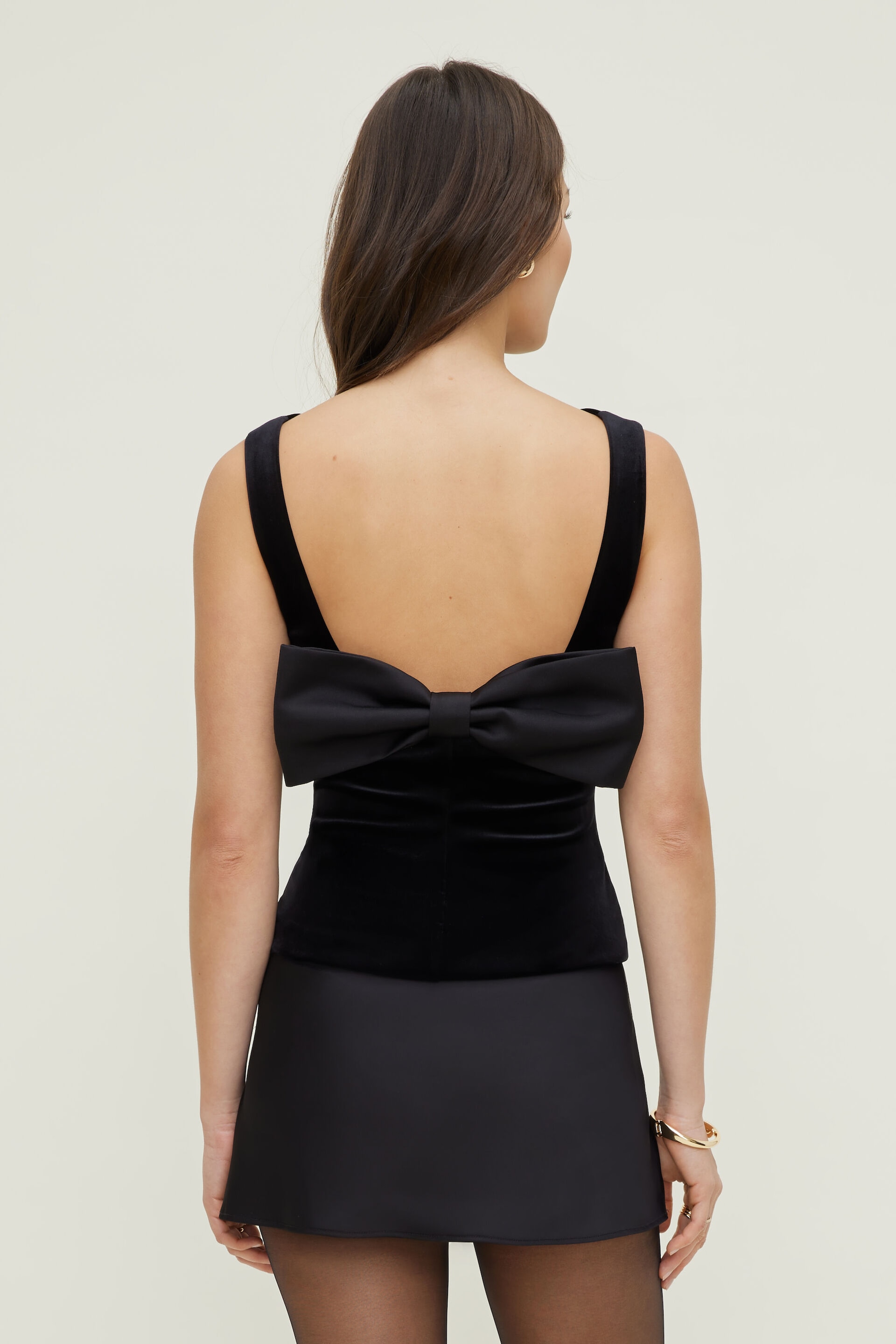 Velvet Bow Top