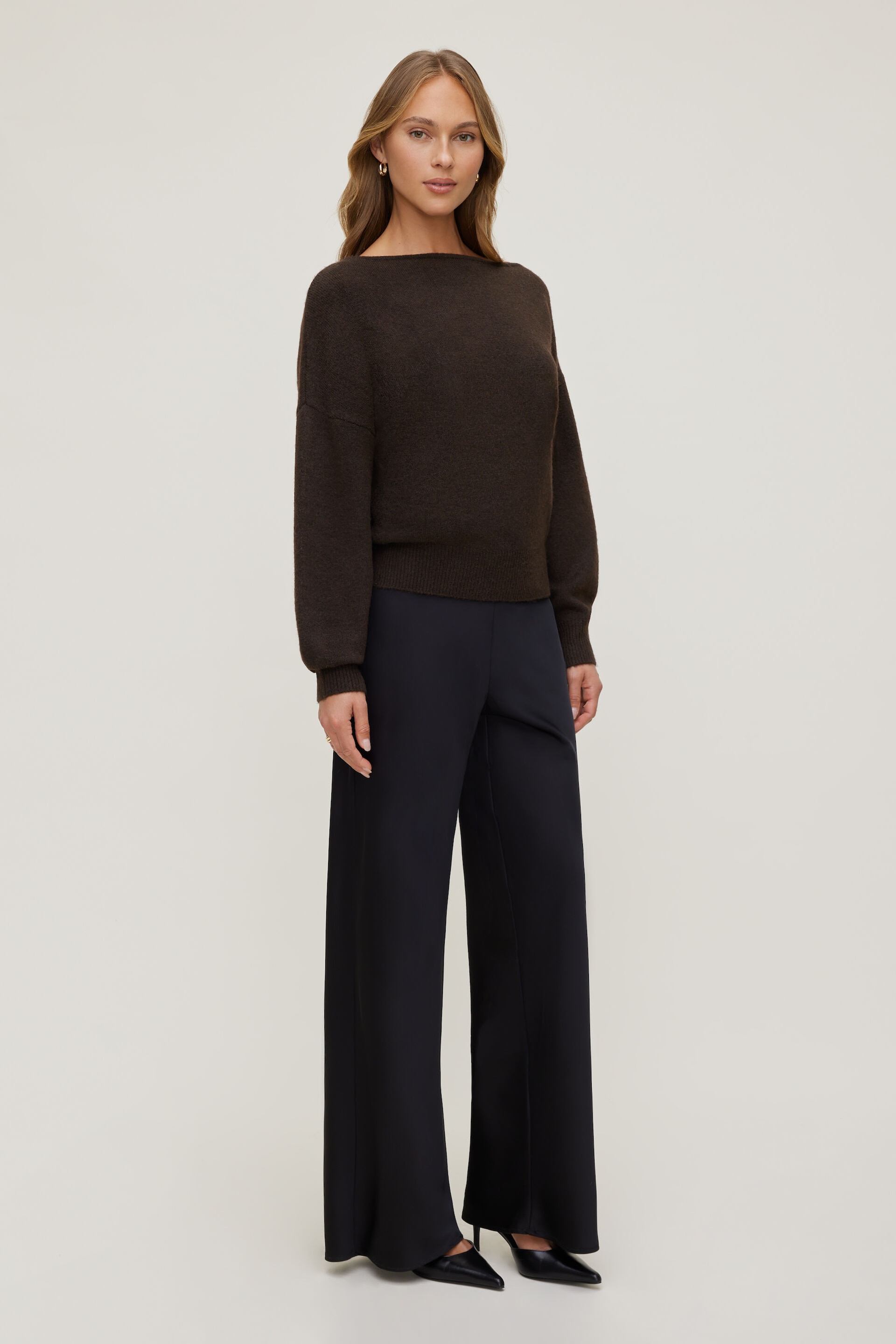 Izzy Wide Leg Satin Pants