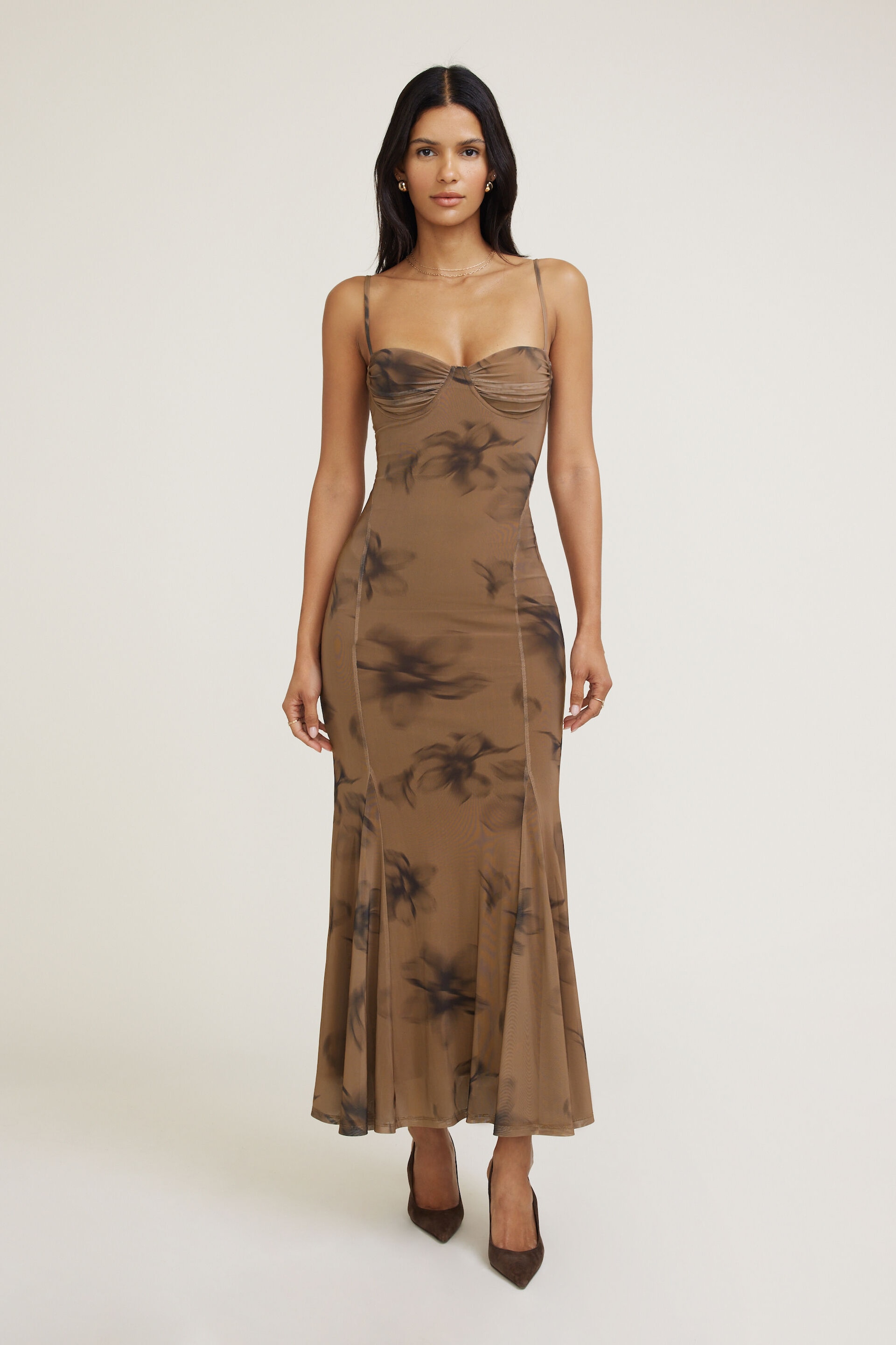 Monet Mesh Maxi Dress