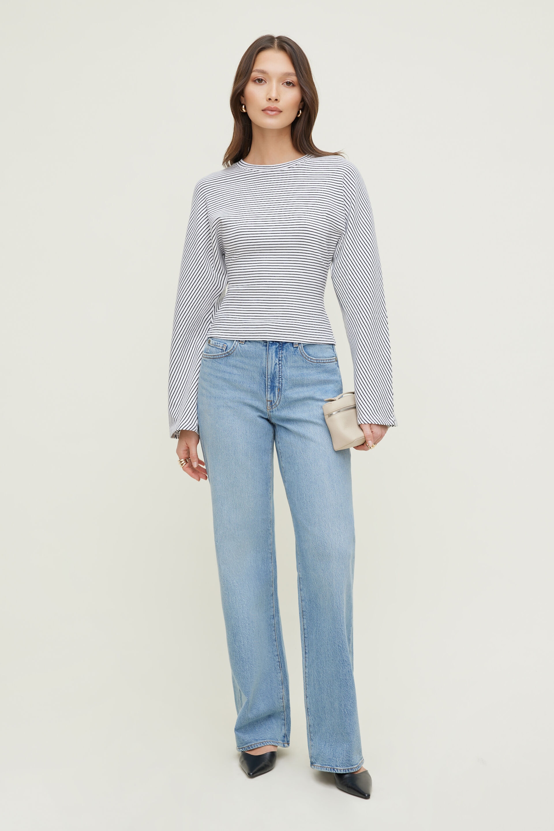 Striped Dolman Heavy Cotton Top