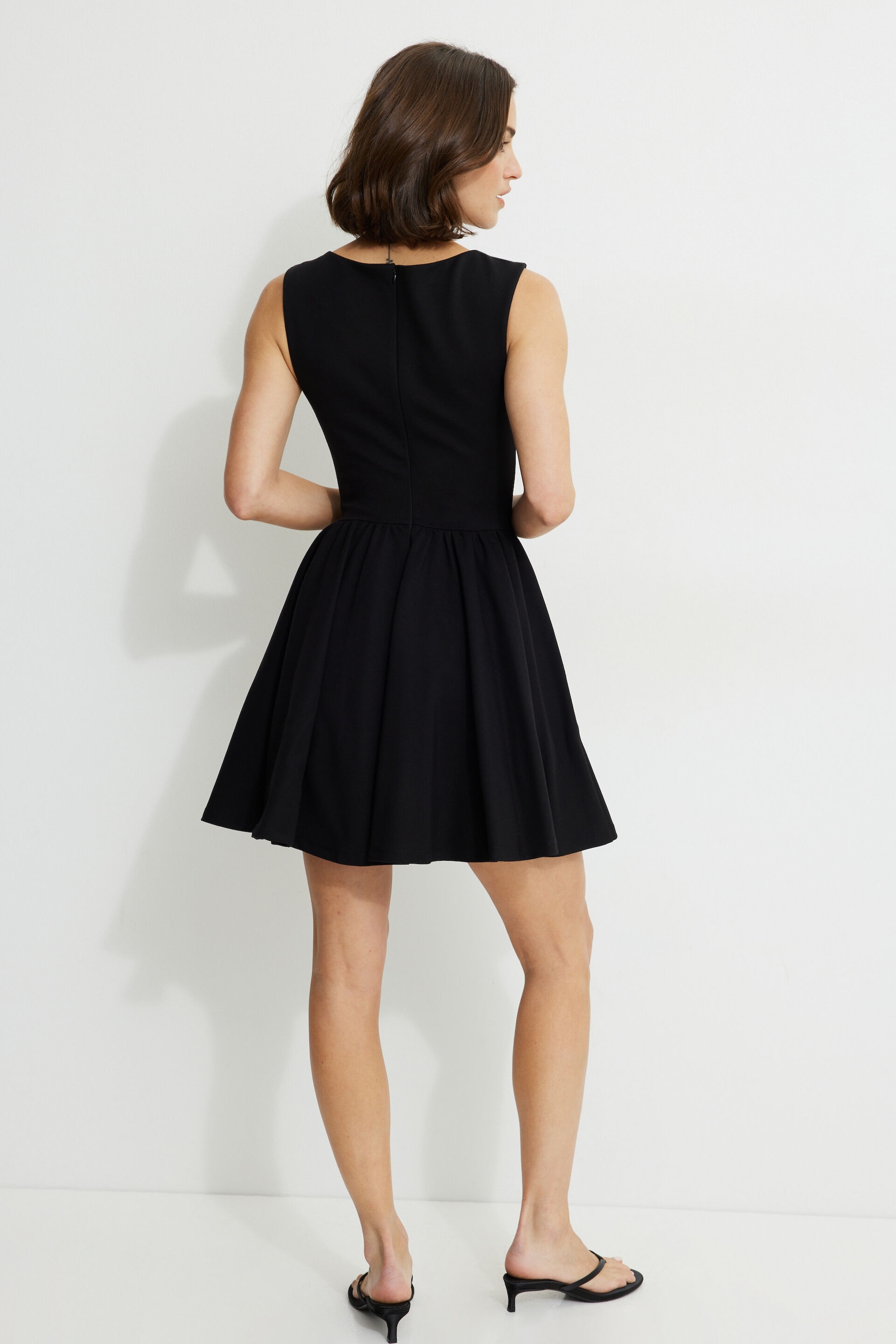 Kerina Flared Ponte Mini Dress