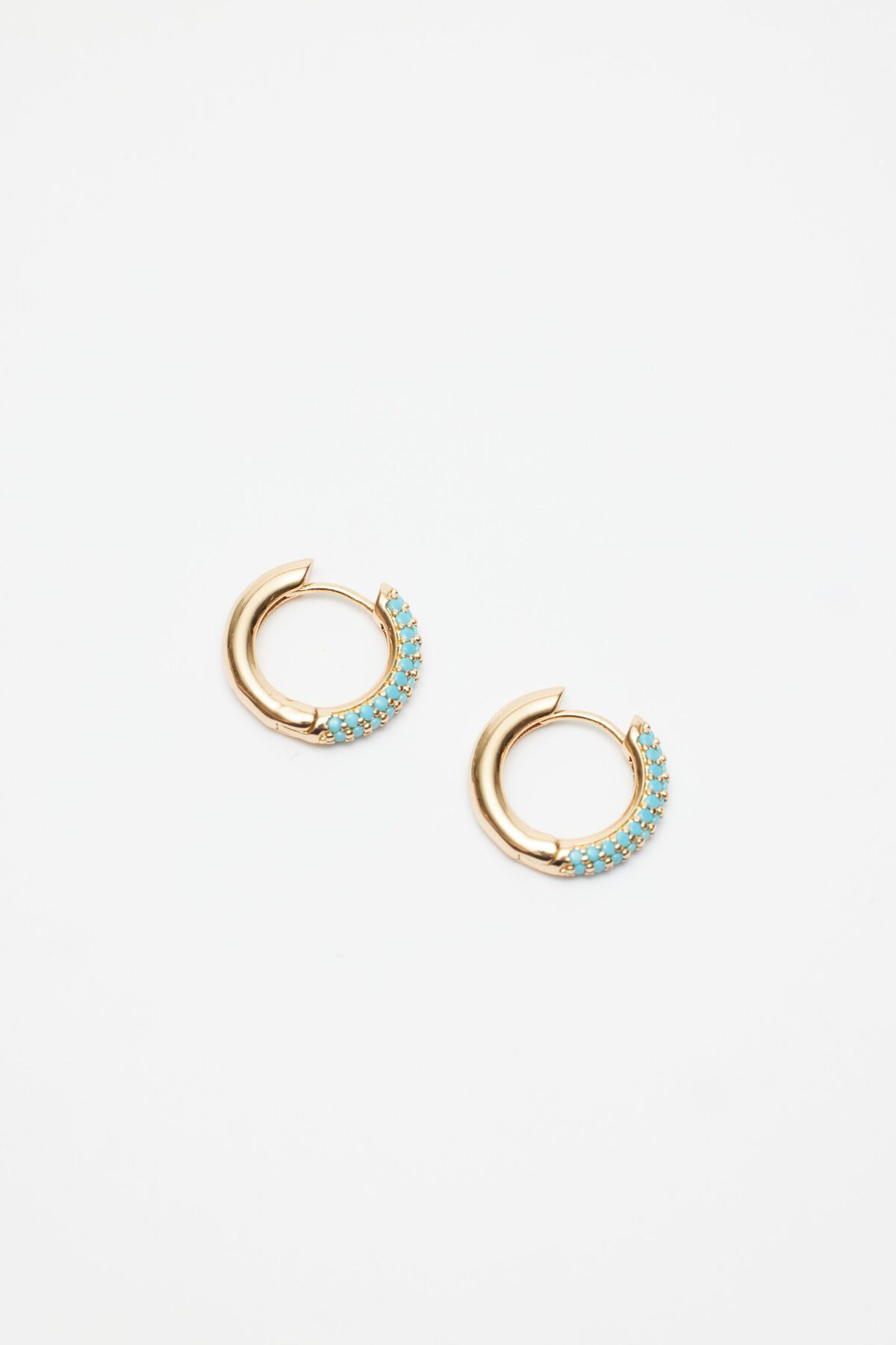 Dynamite Round Pave Hinge Earrings. 3