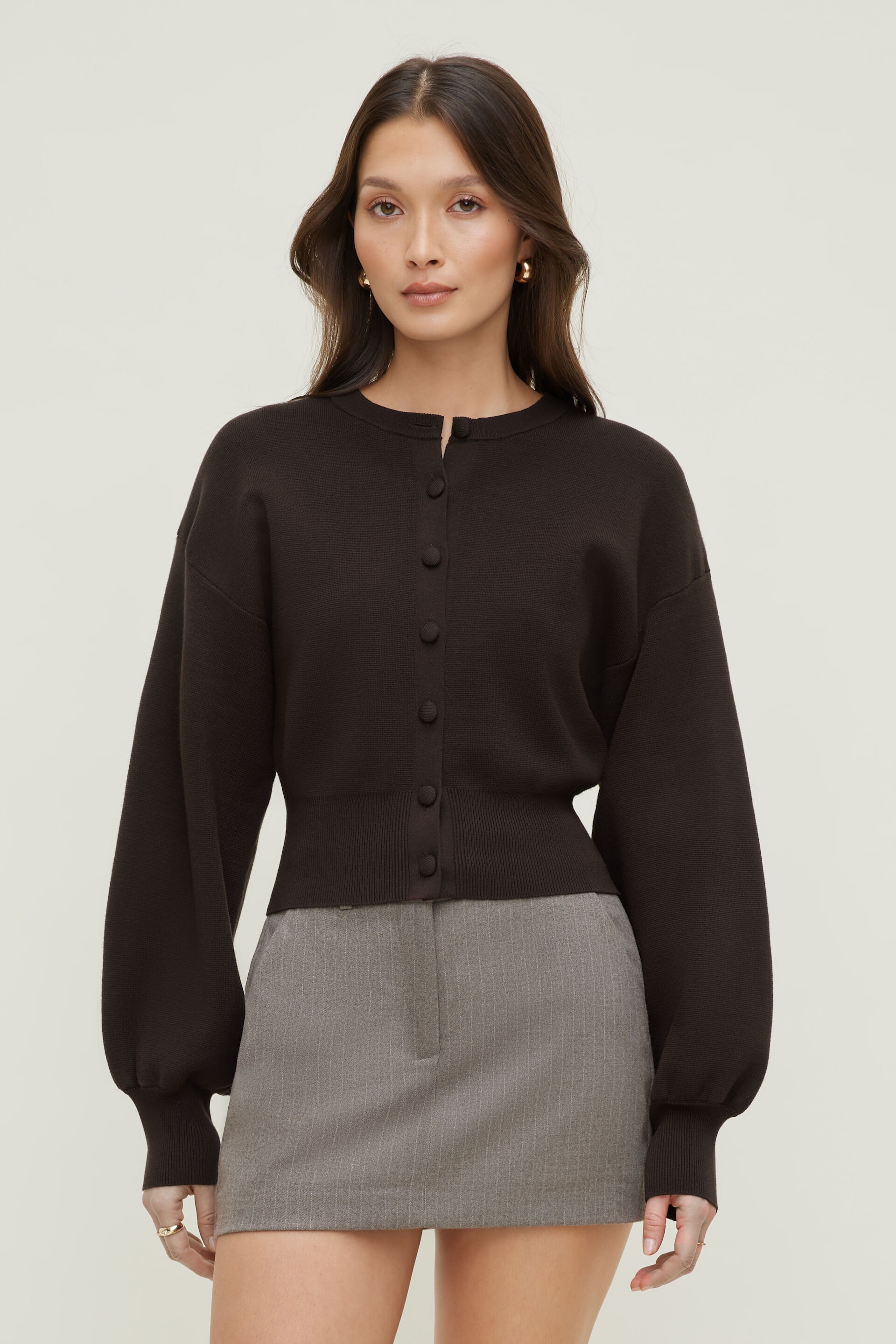 Balloon Sleeve Cardigan