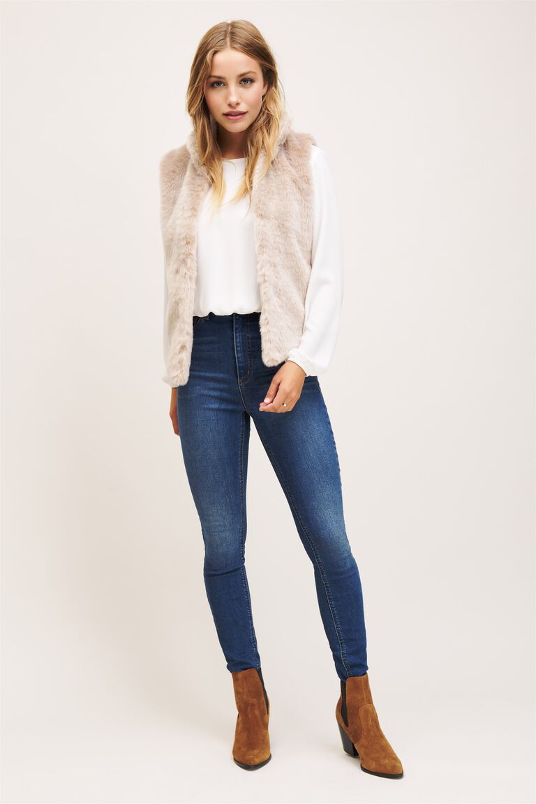 Faux Fur Vest Dynamite
