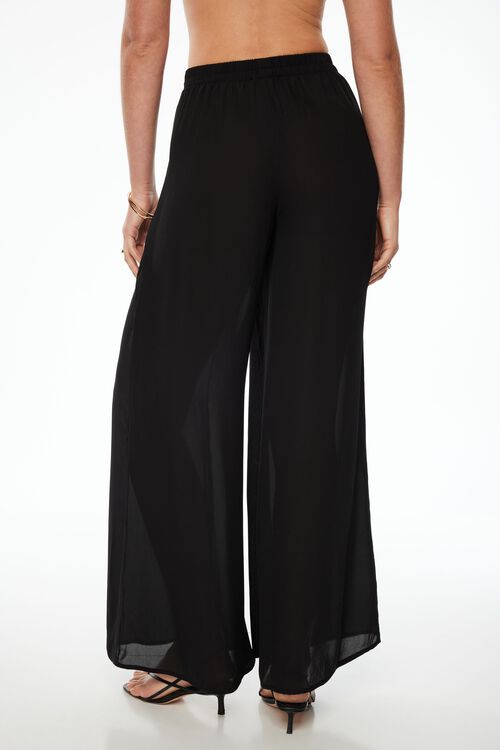 Wide Leg Palazzo Pants Black Dynamite