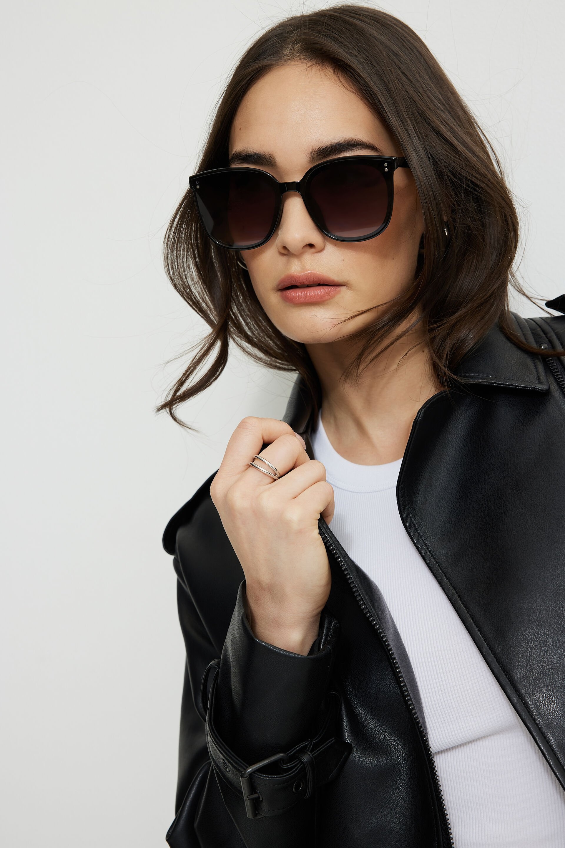 Lunettes de soleil « wayfarer » plates