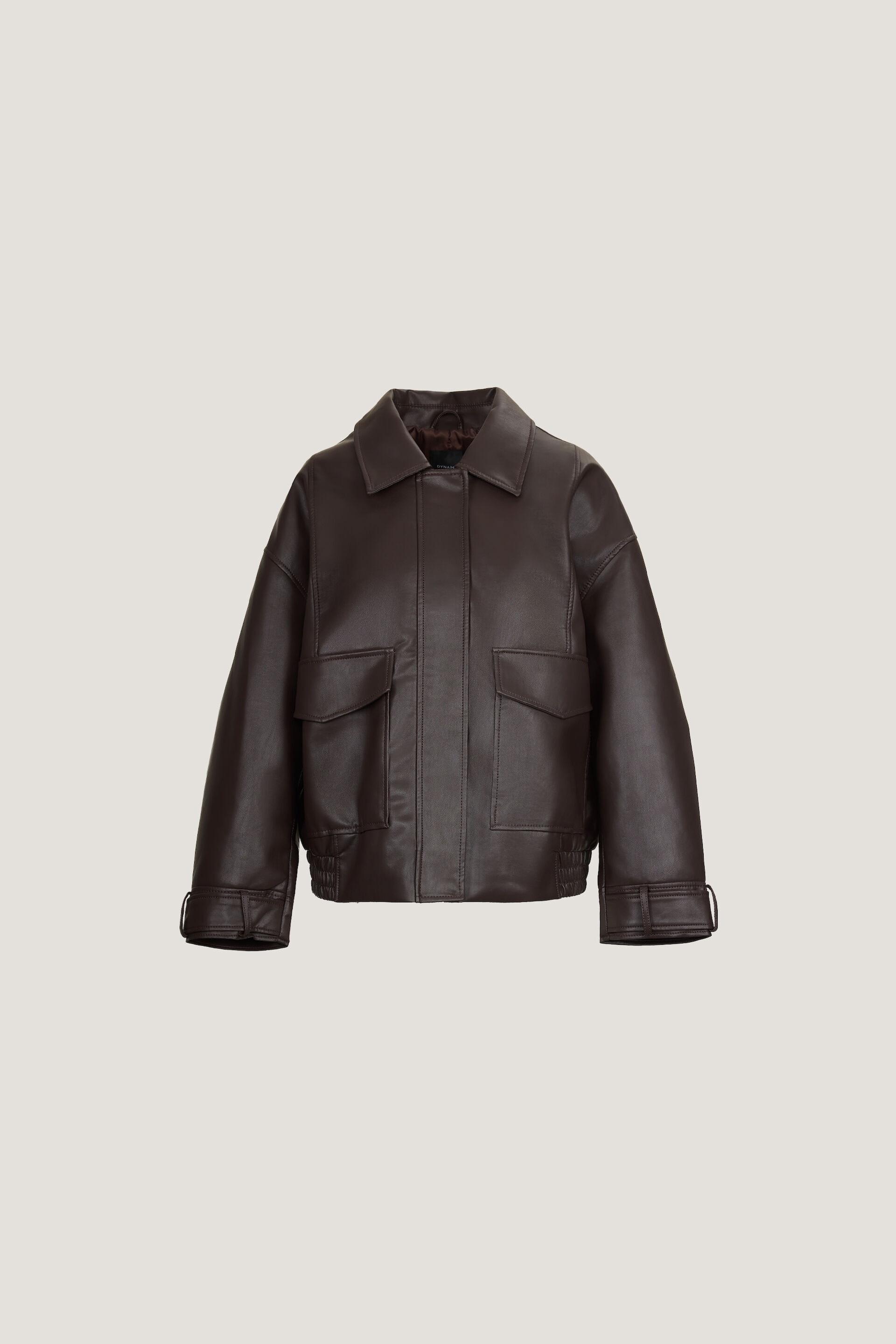 Blouson aviateur ample en faux cuir