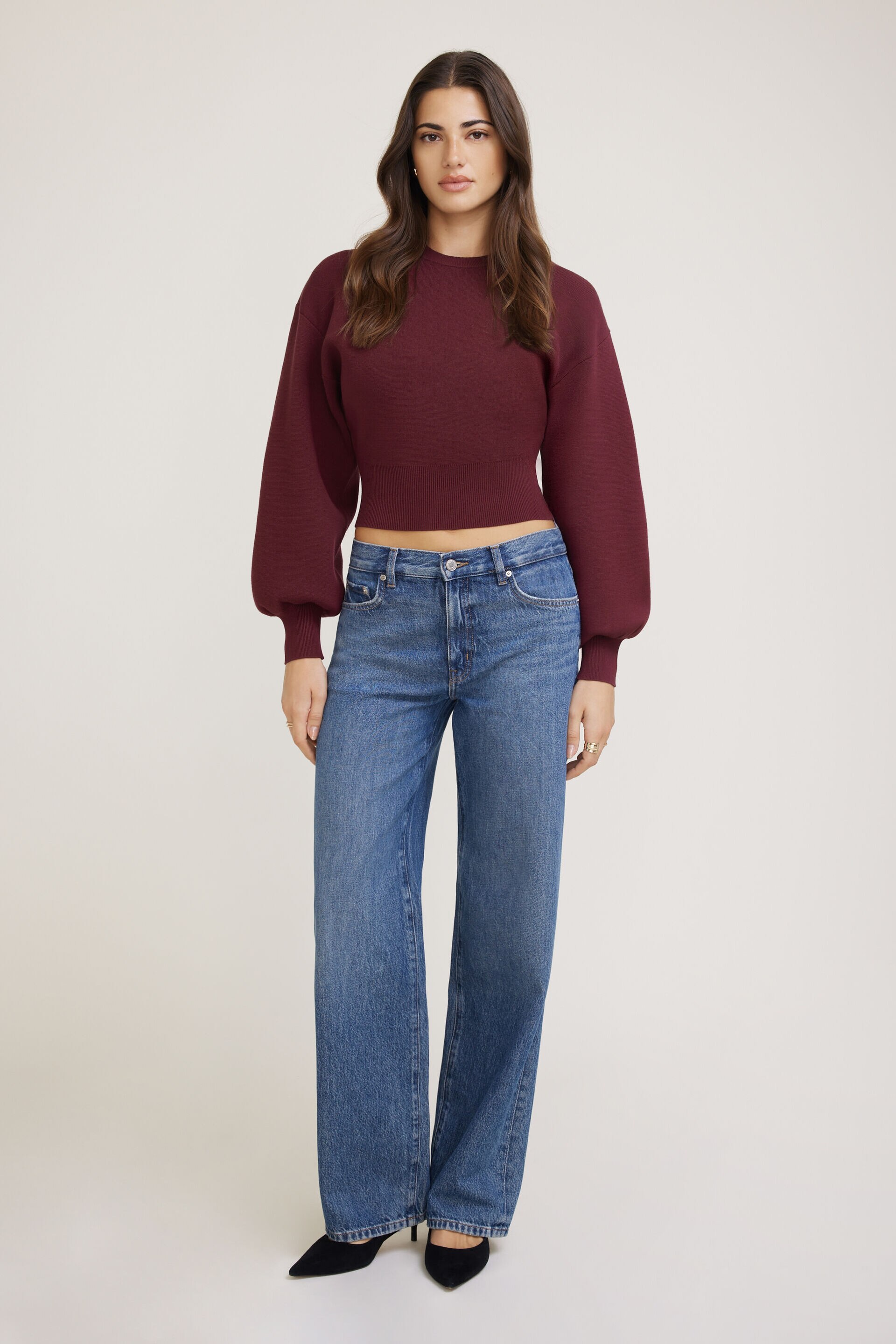 Chandail à manches bouffantes