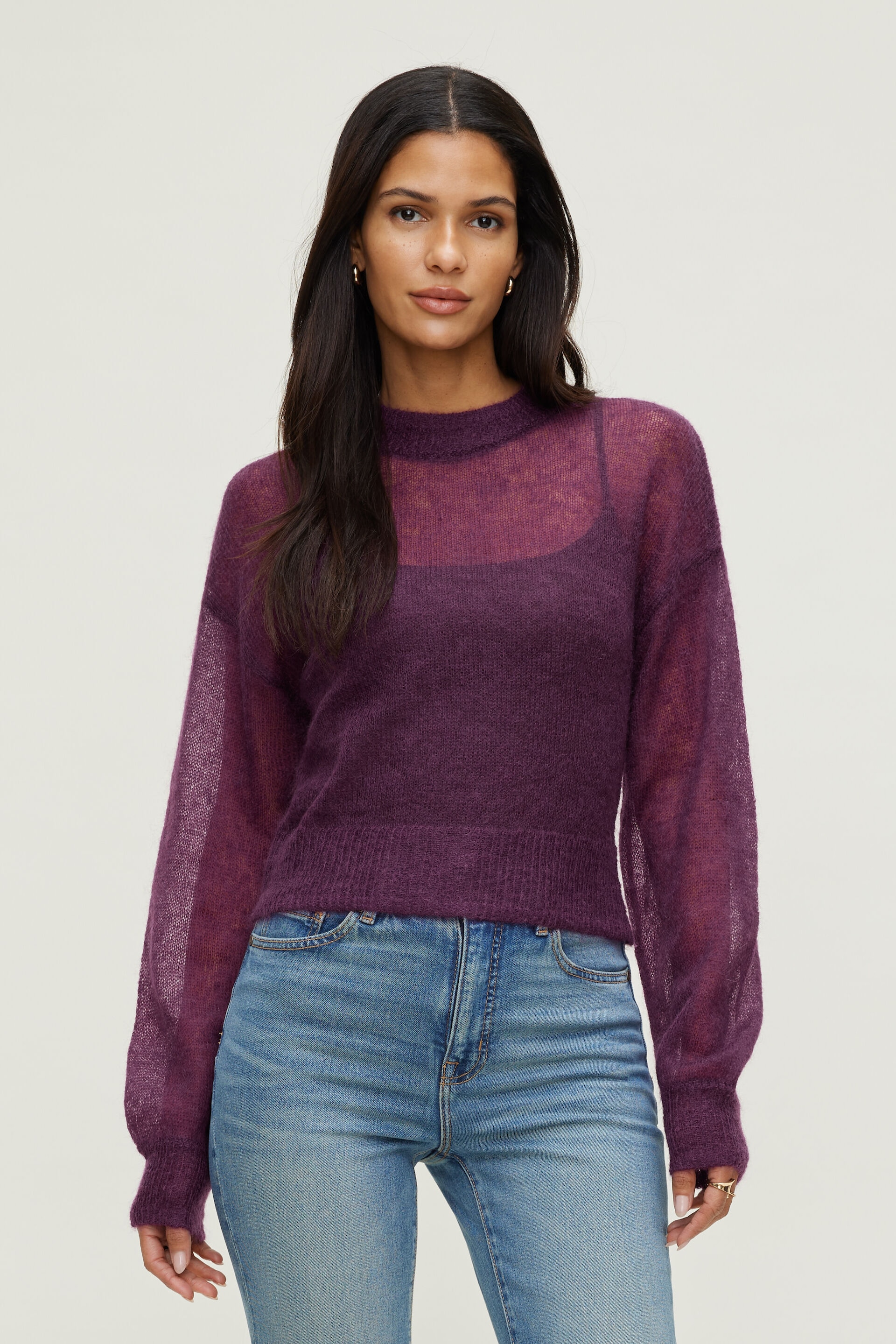 Premium Mohair Balloon Sleeve Sweater