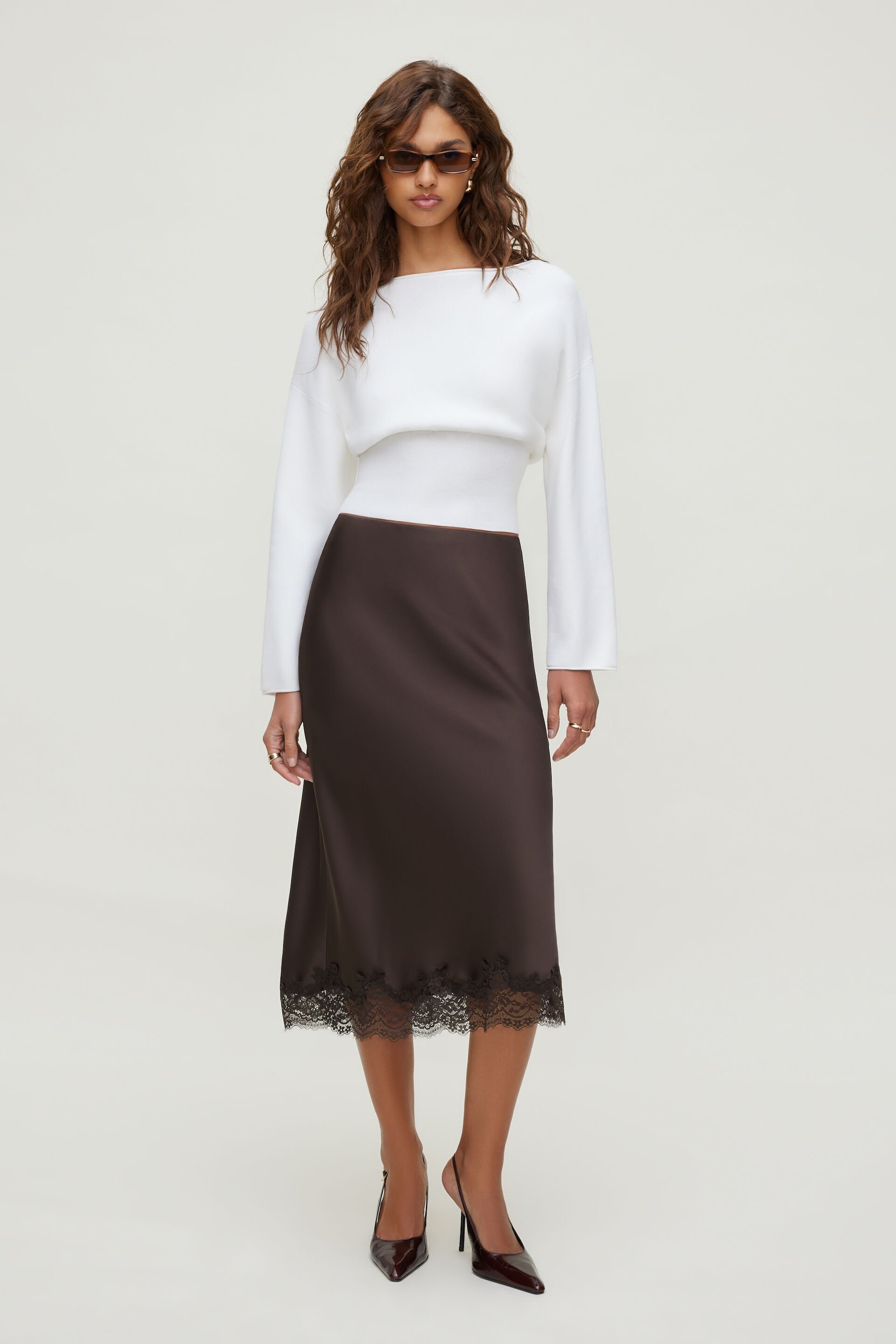 Cinched Boat Neck Sweater