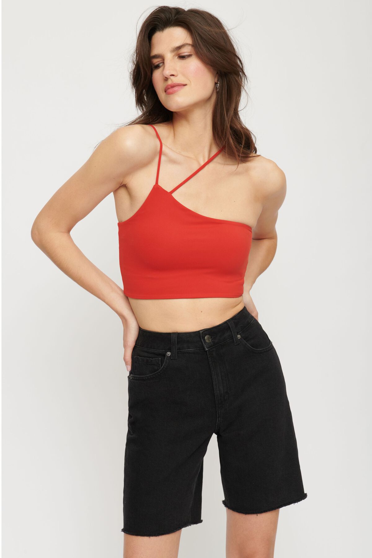 Dynamite Asymmetrical Mini Tube Top. 5
