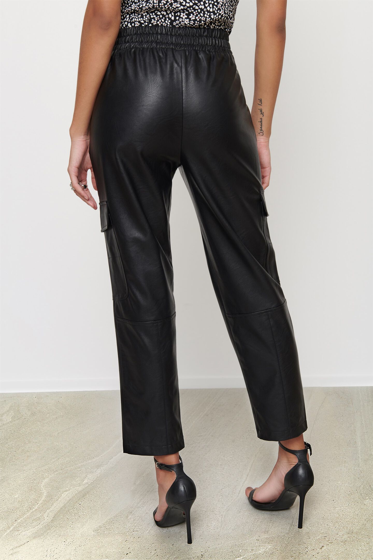 HighRise Faux Leather Pant Dynamite