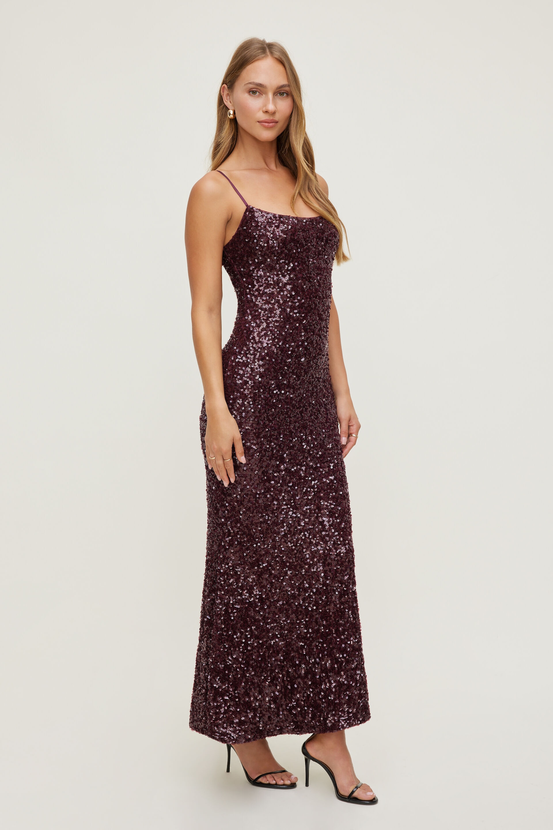 Simona Sequin Maxi Dress