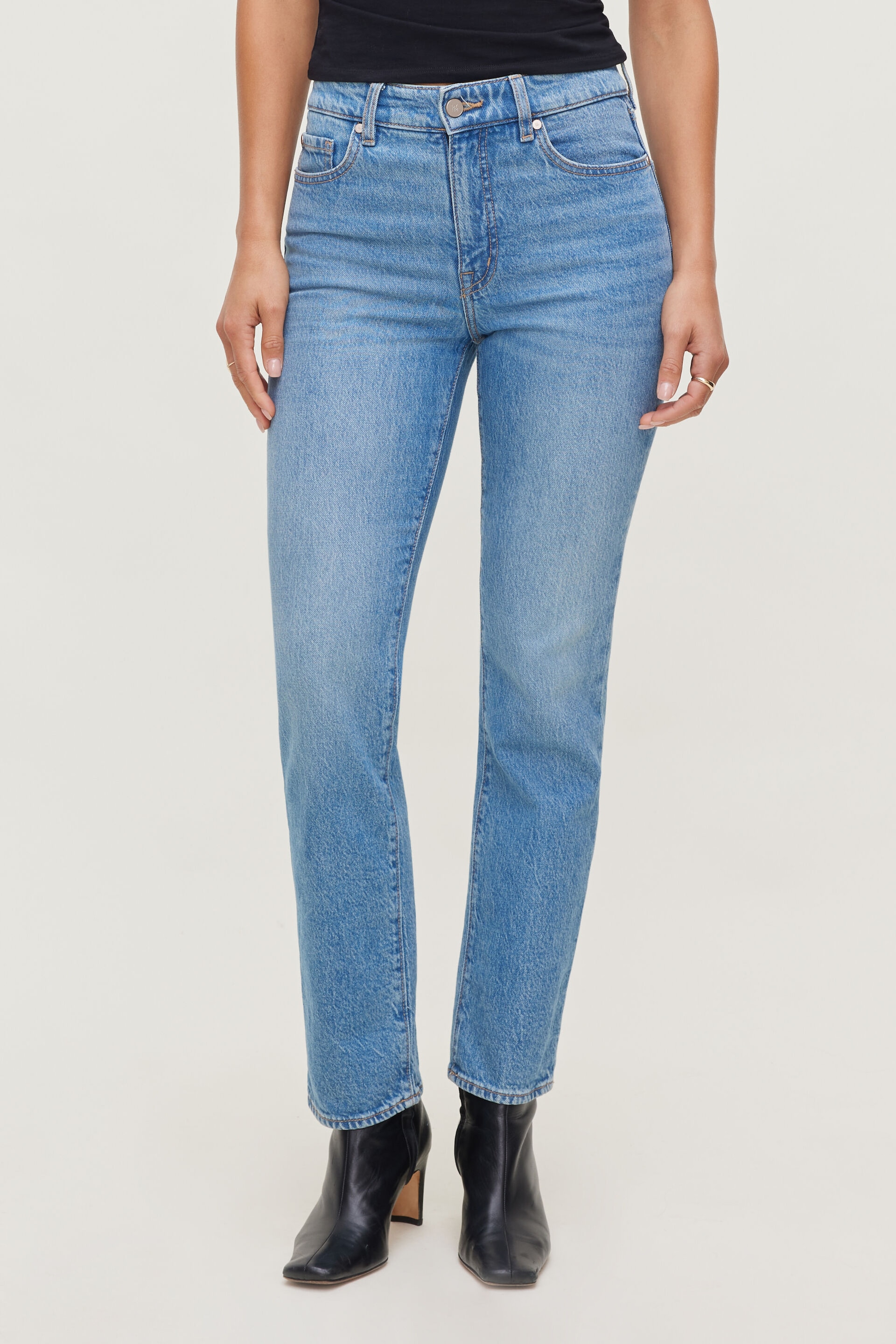 Frenchie High Rise Slim Leg Jeans
