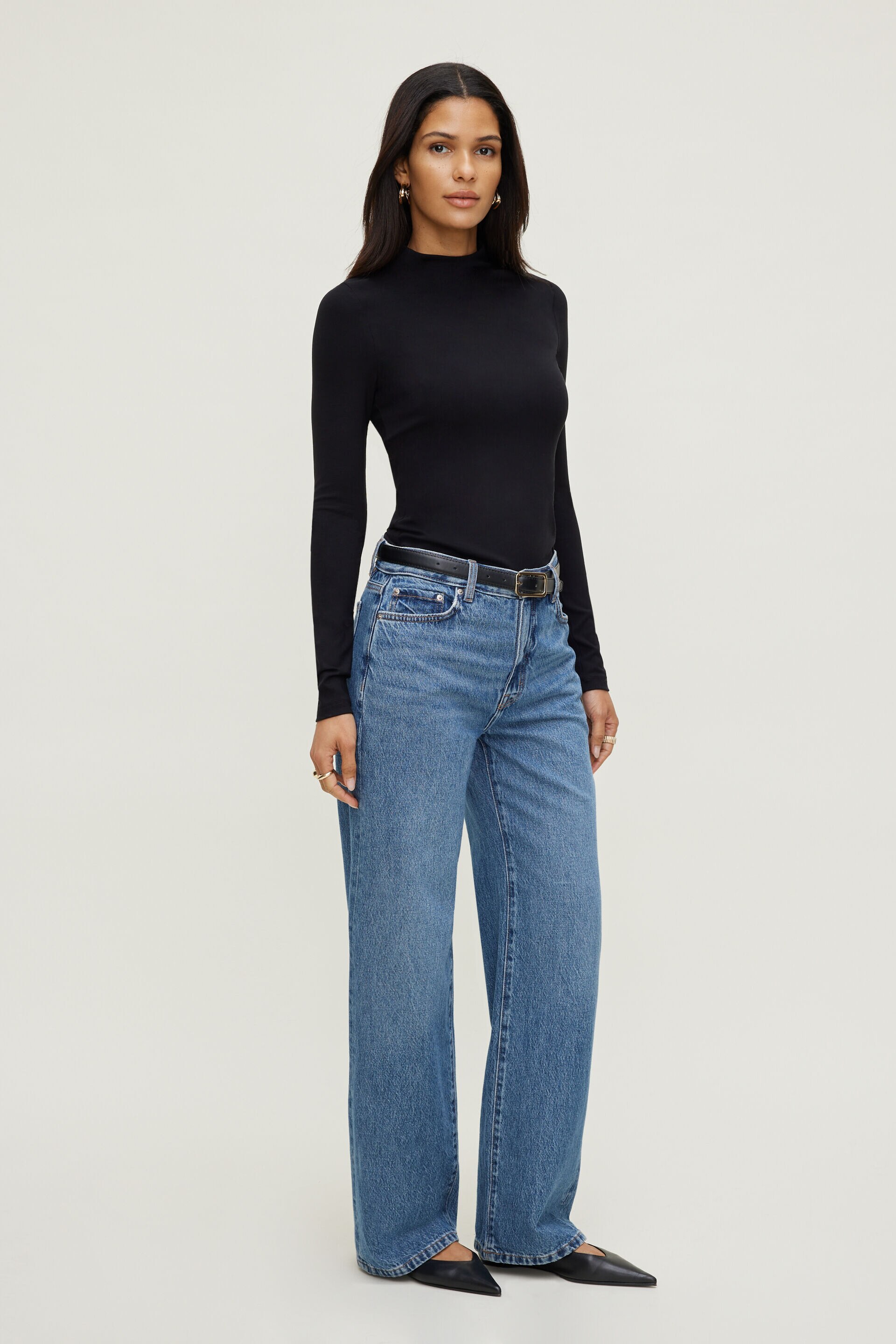 Haut à col montant et à manches longues