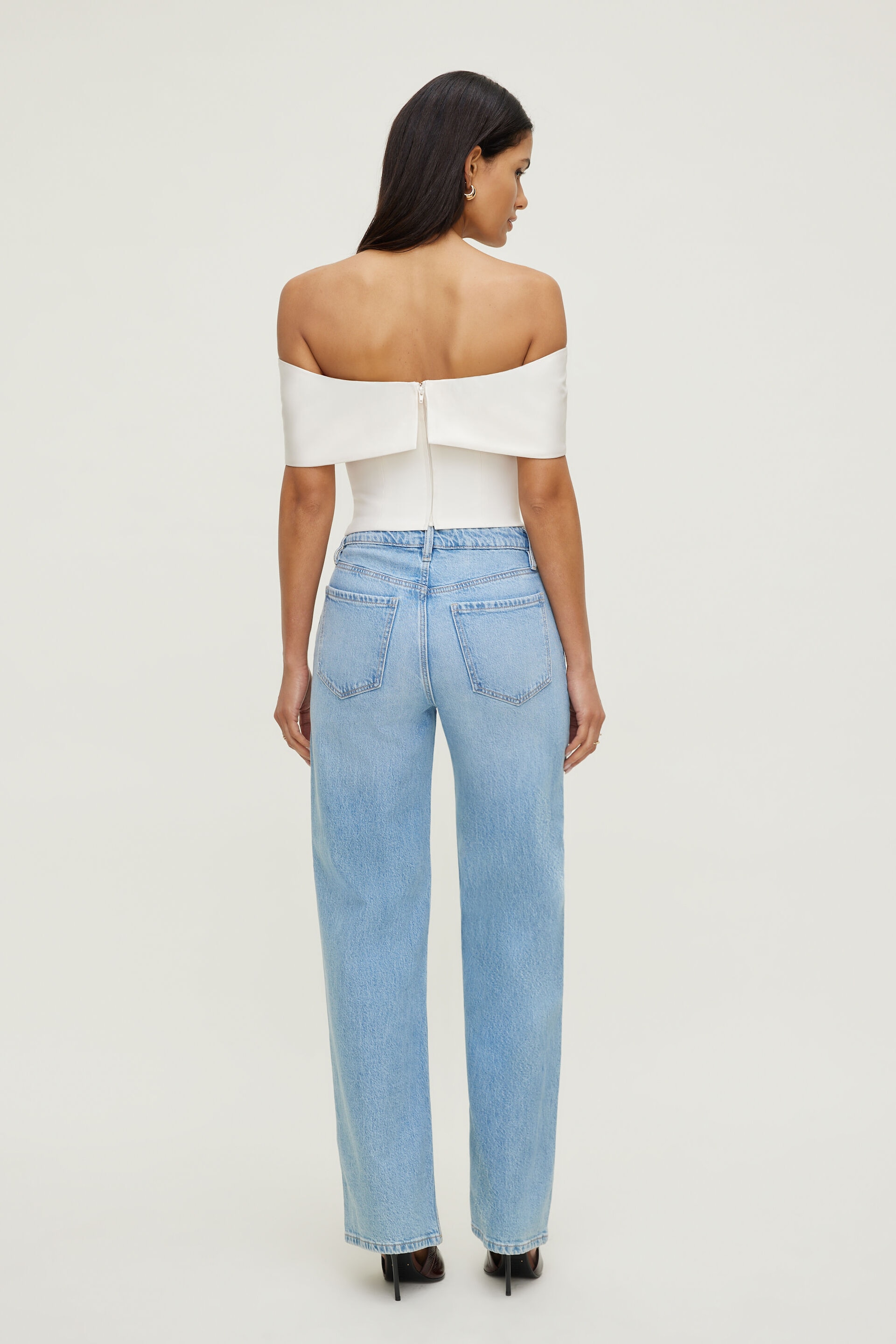 Haut tube à boucle en satin