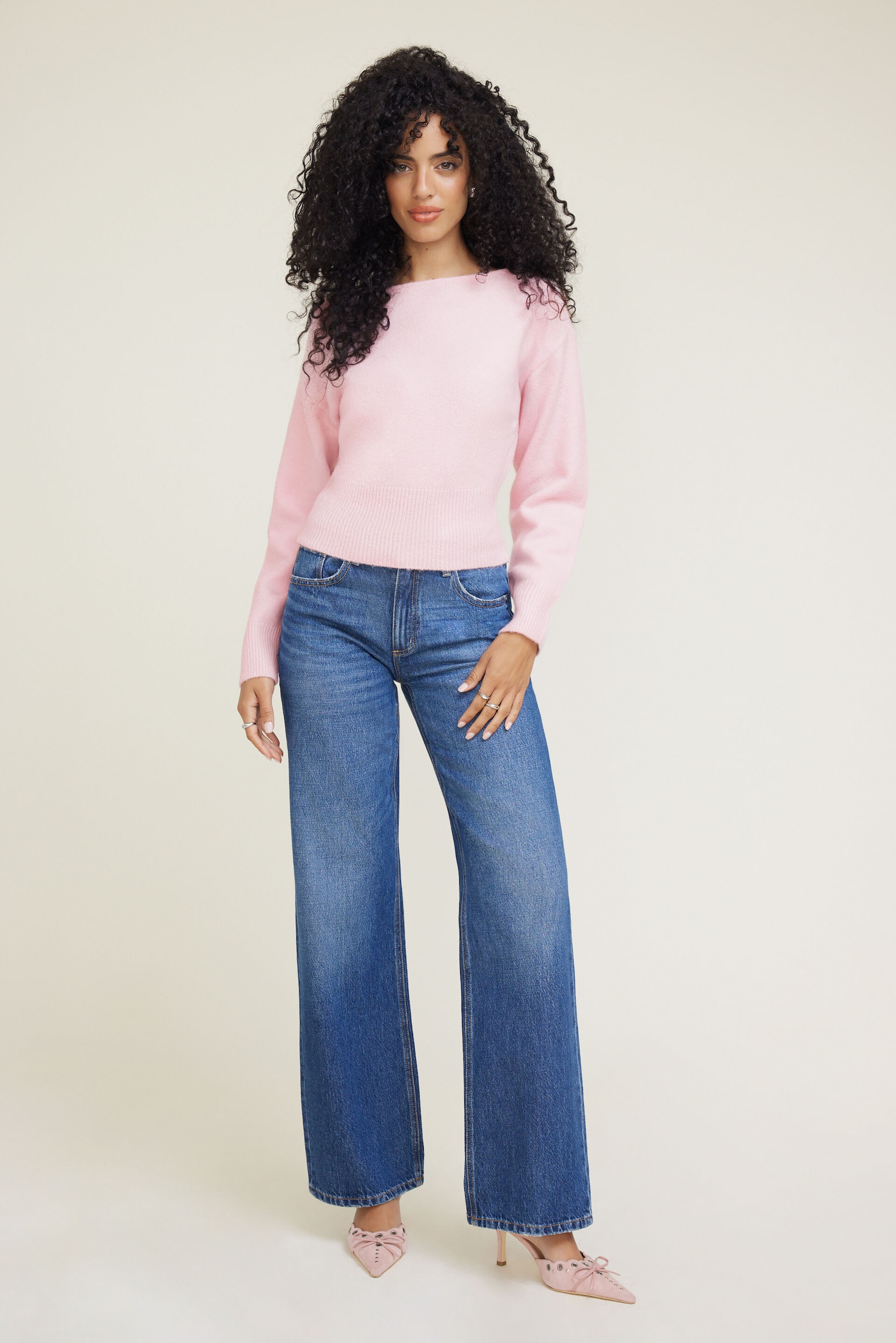 Juliet Cinched Boat Neck Sweater