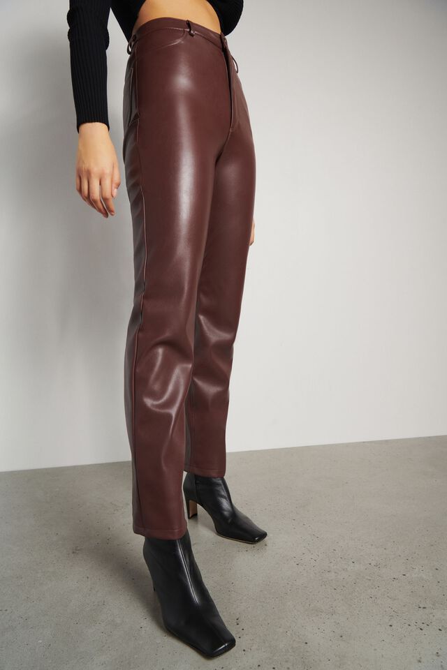 Gisele Faux Leather Pants | Dynamite