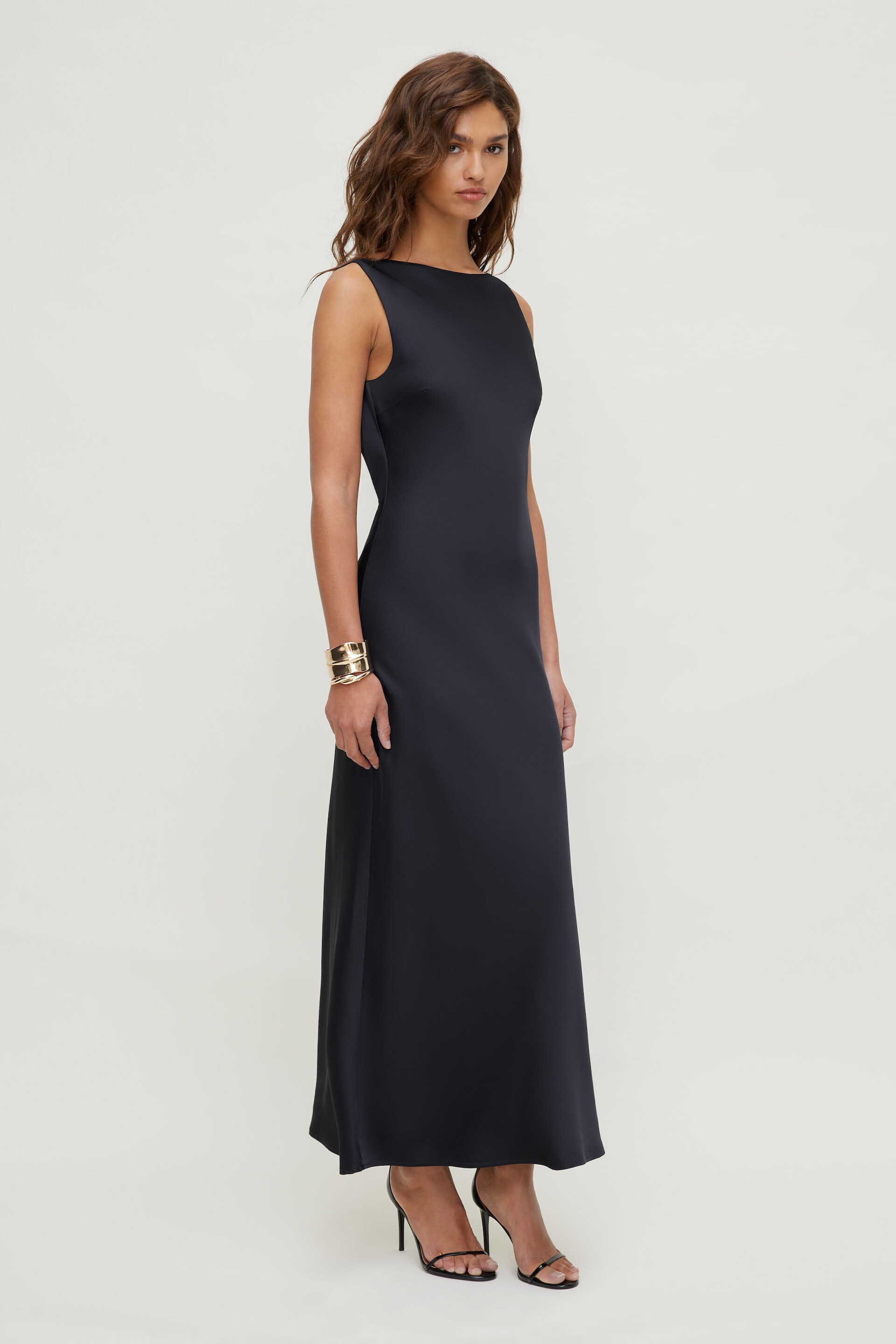Nora Satin Maxi Slip Dress