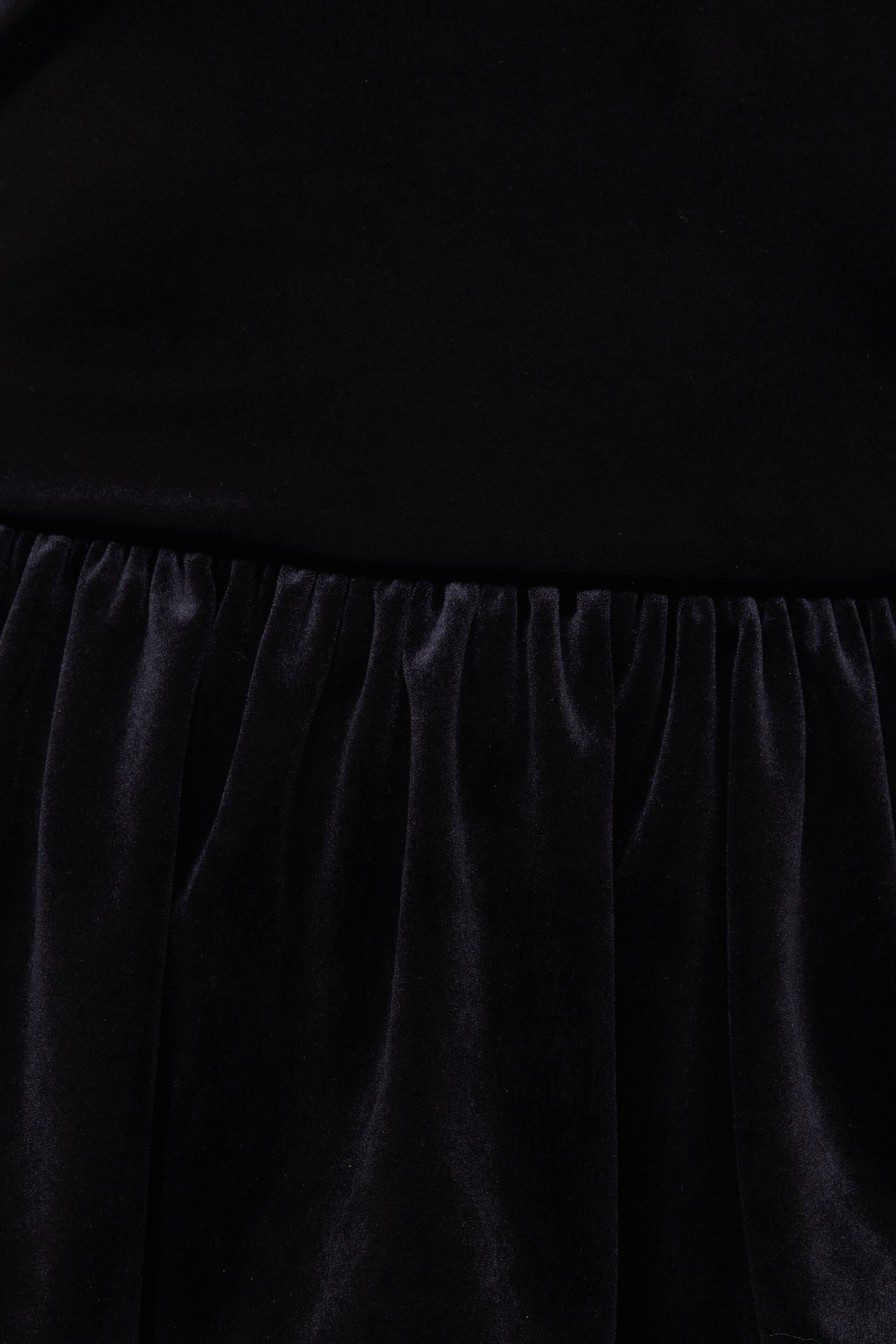 Haut tube à basque en velours