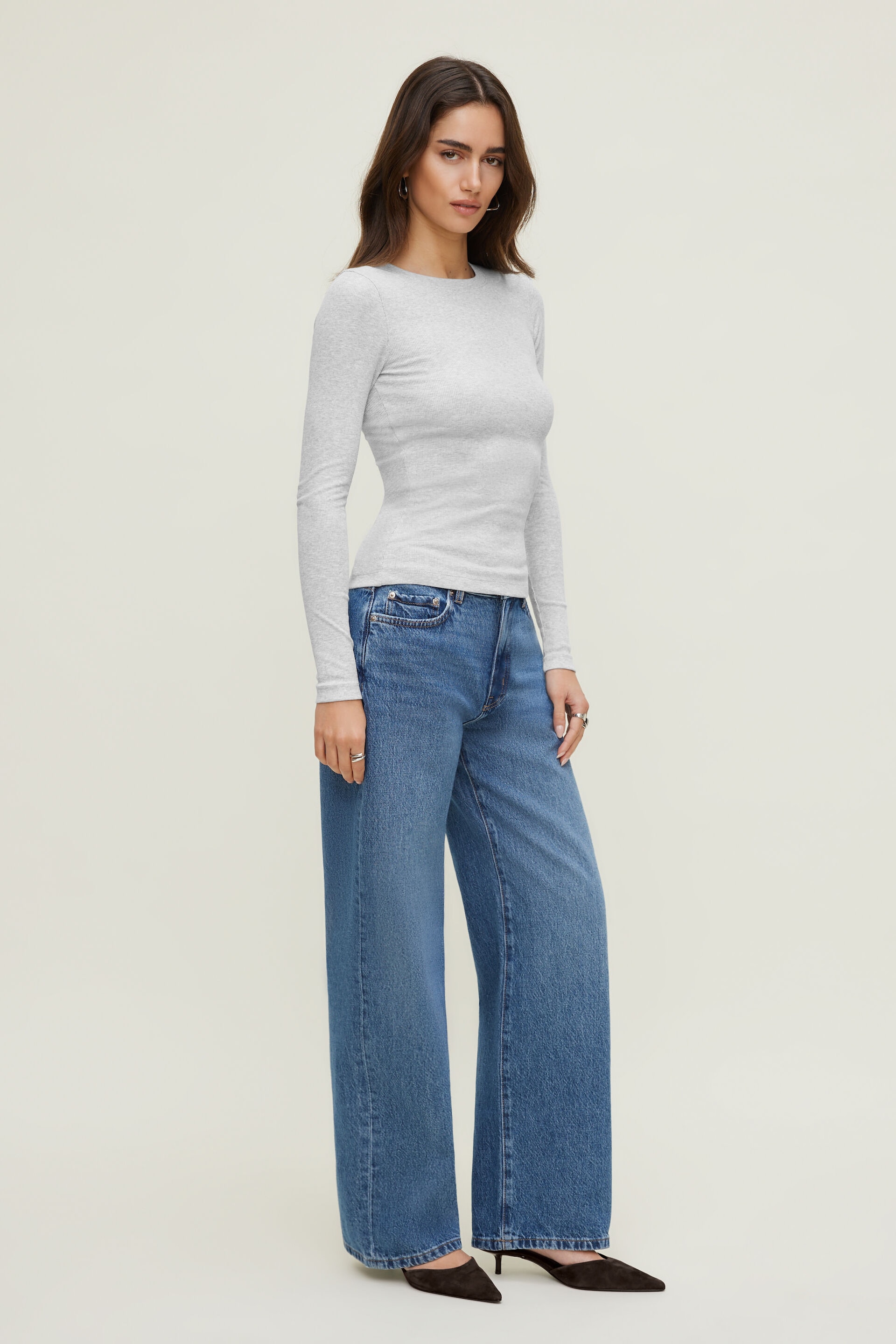 Tedi Ribbed Long Sleeve T Shirt