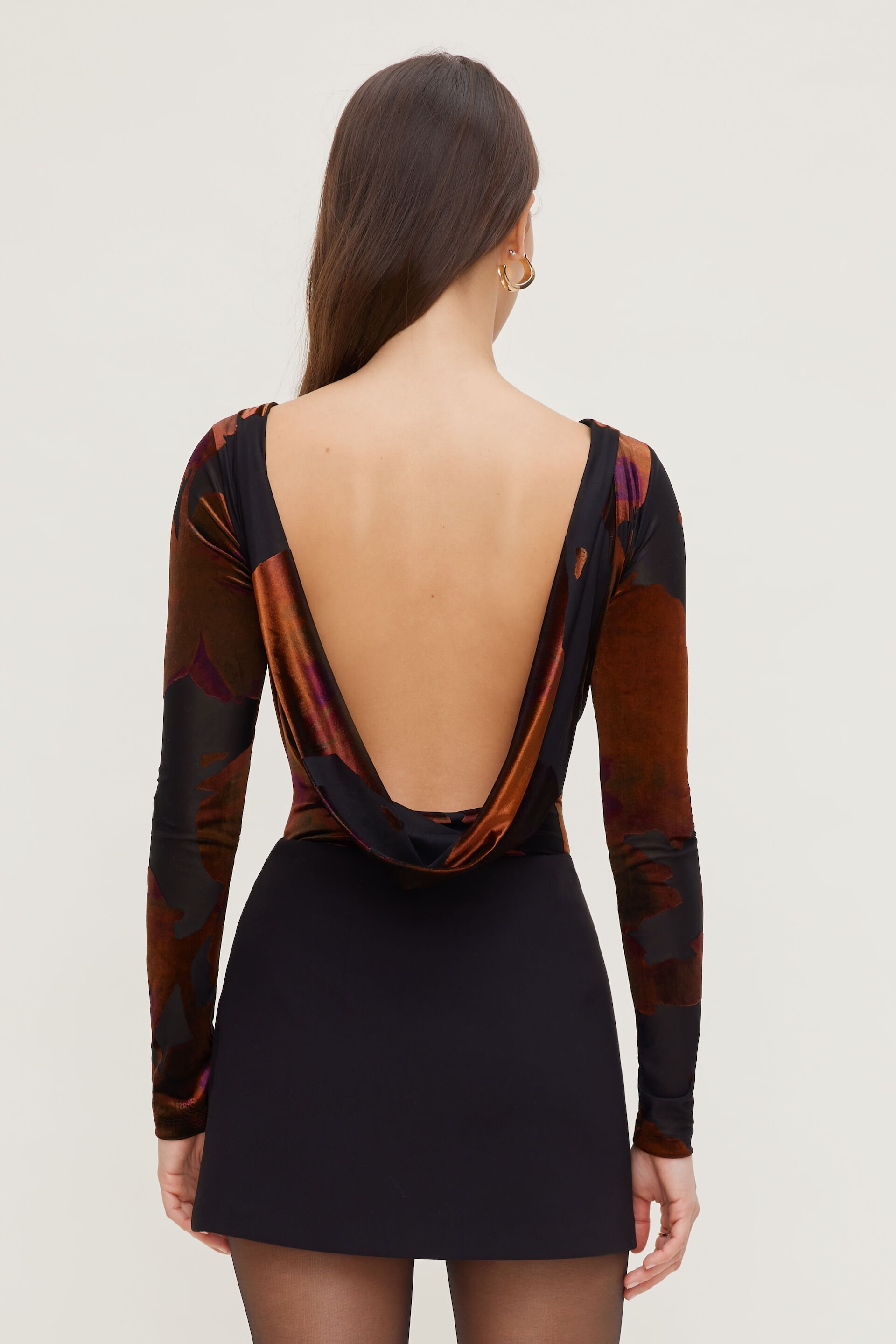 Burnout Cowl Back Bodysuit