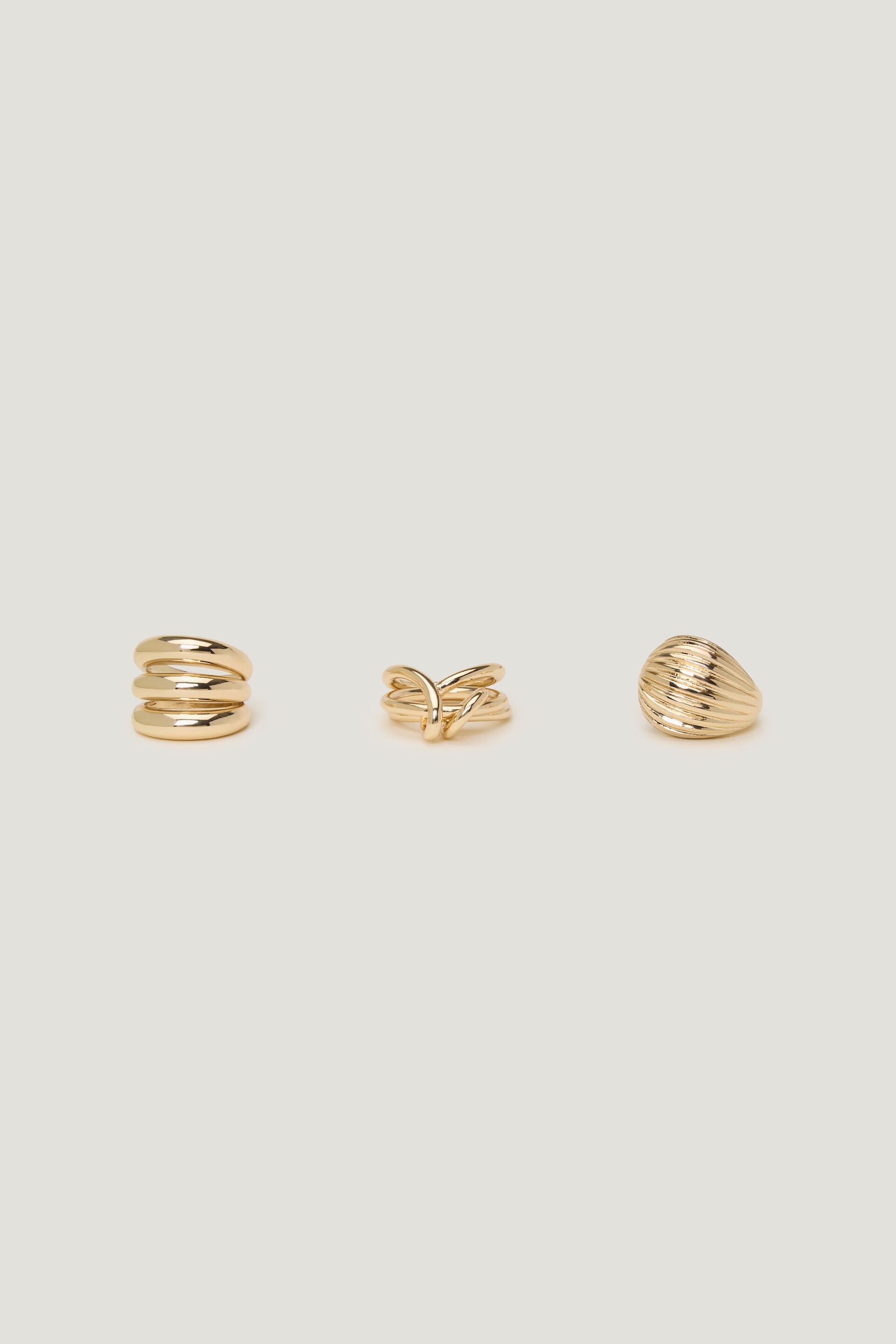 3-Pack Chunky Rings