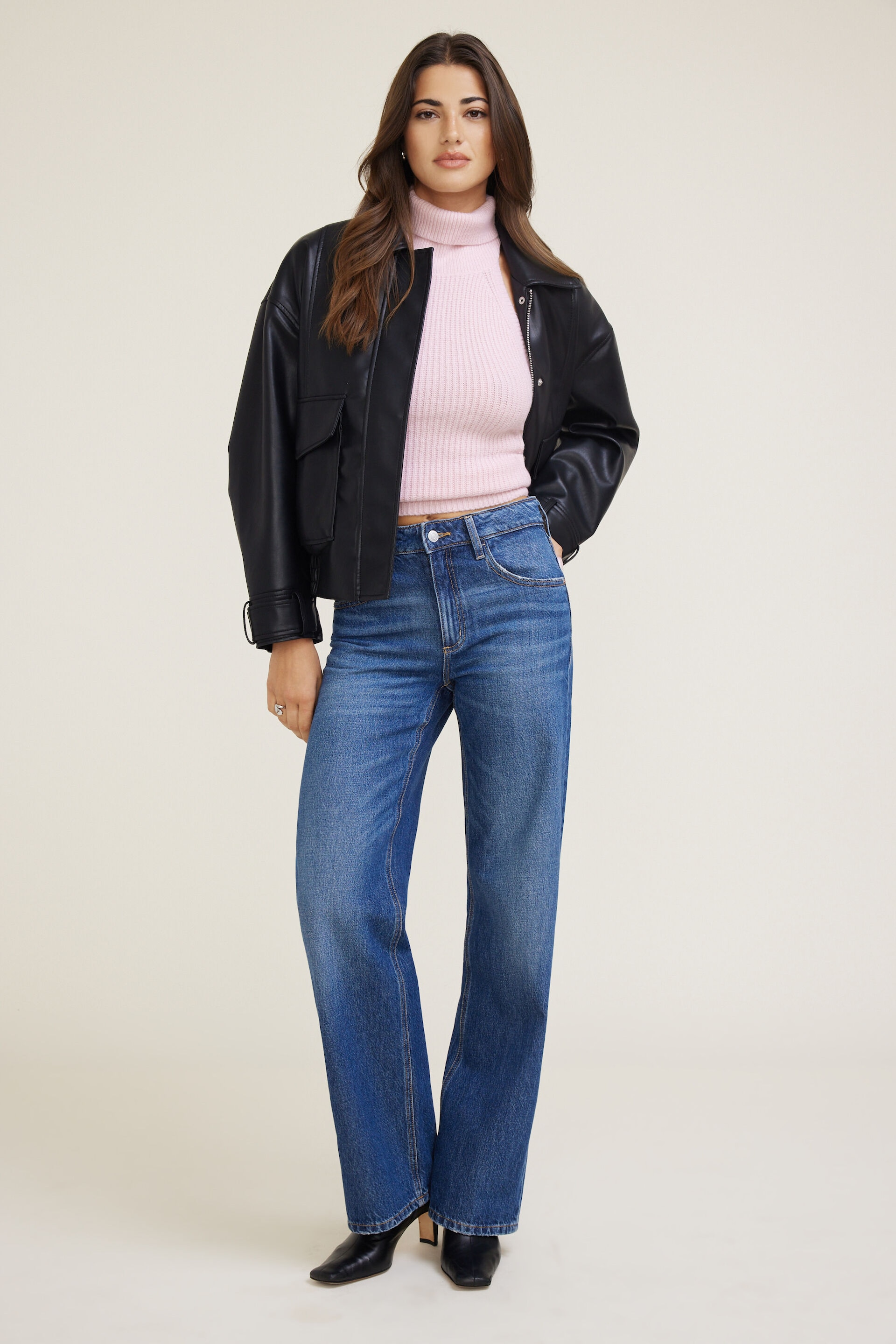 Mock Neck Sweater Halter Top