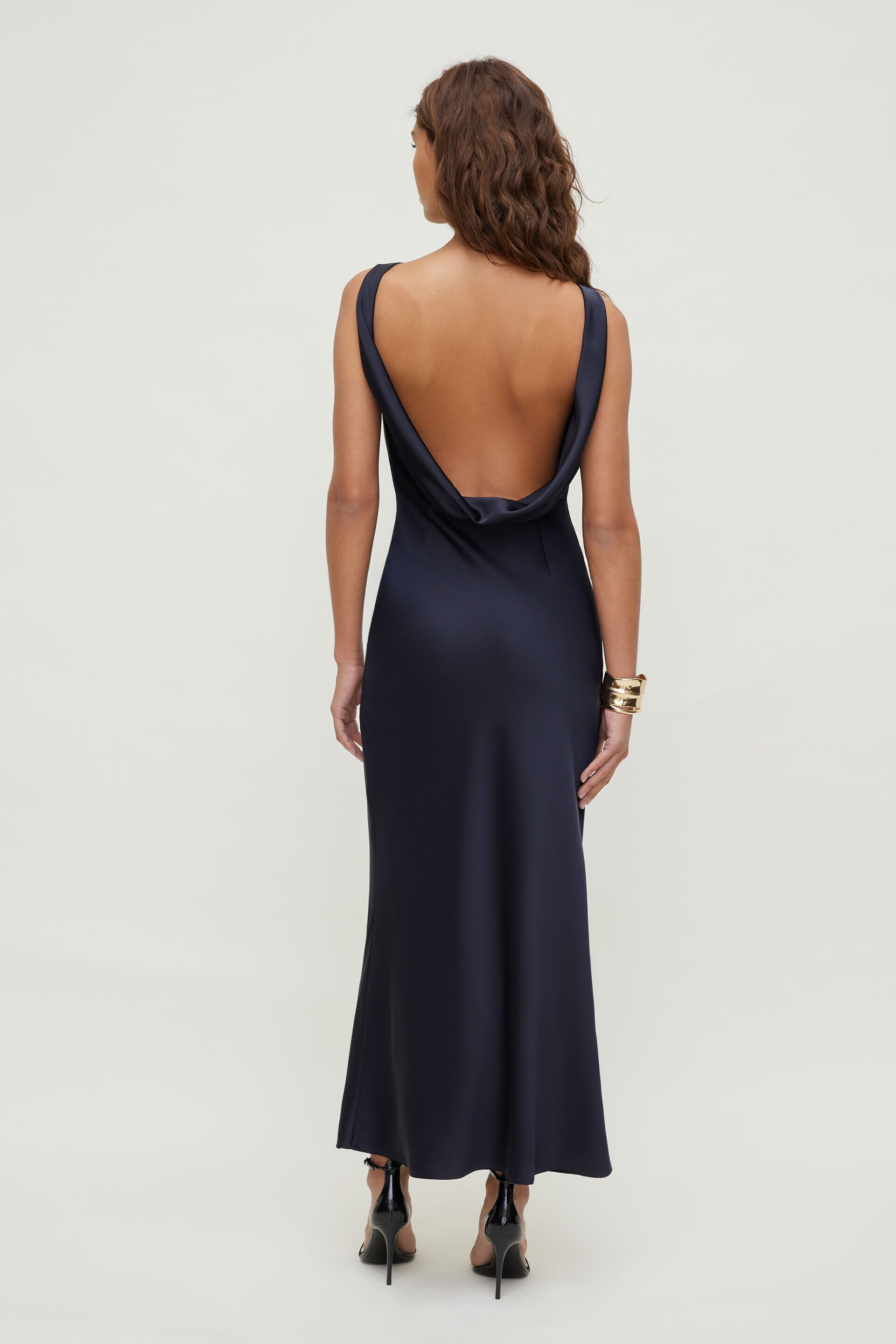 Nora Satin Maxi Slip Dress