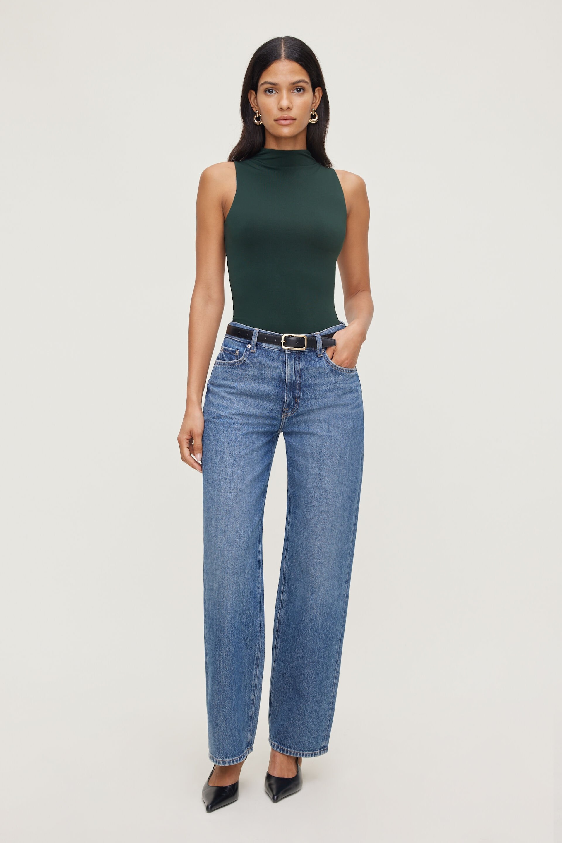 Sculpt Mock Neck Bodysuit