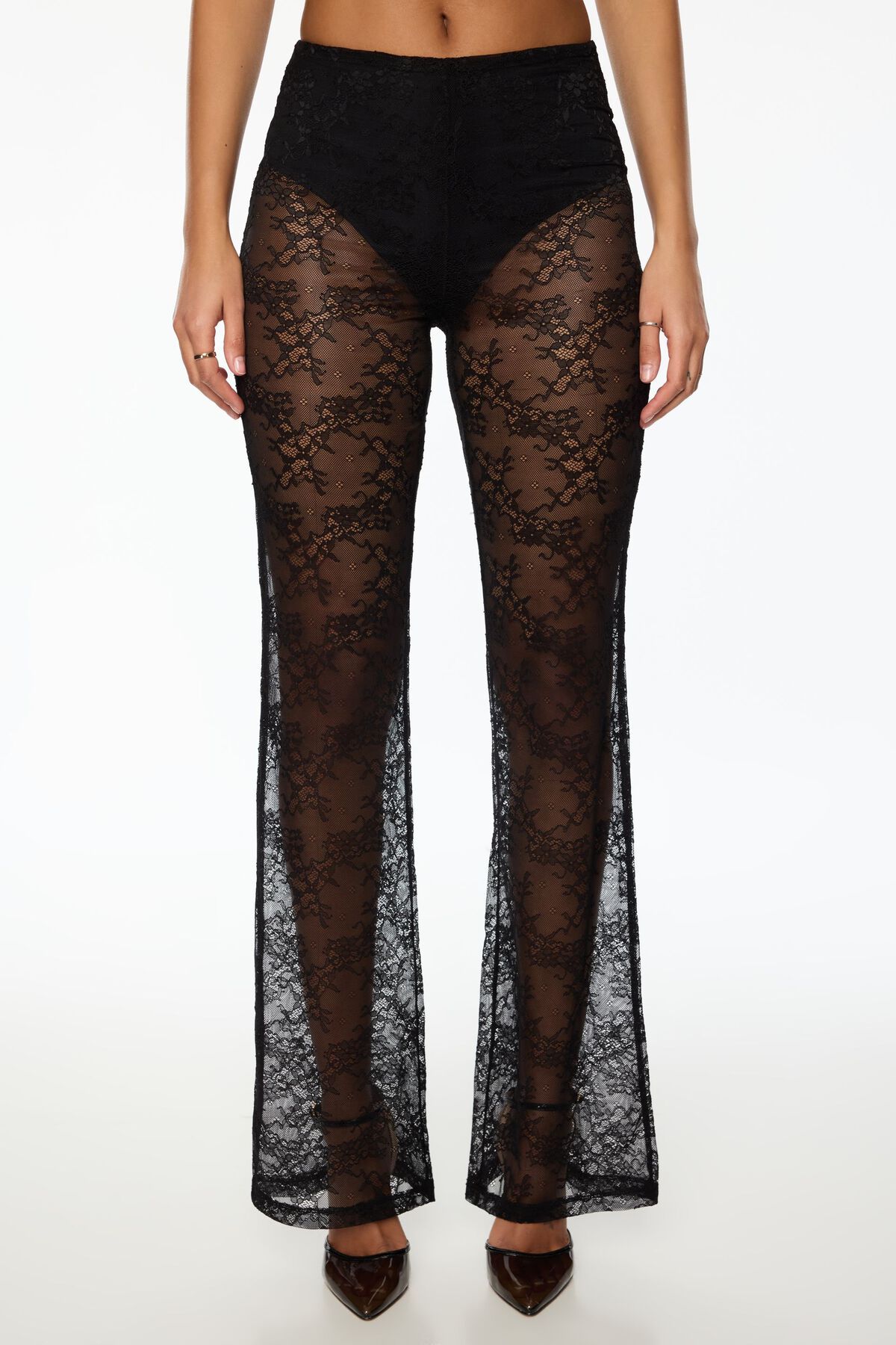 Dynamite Lace Flared Pants. 3